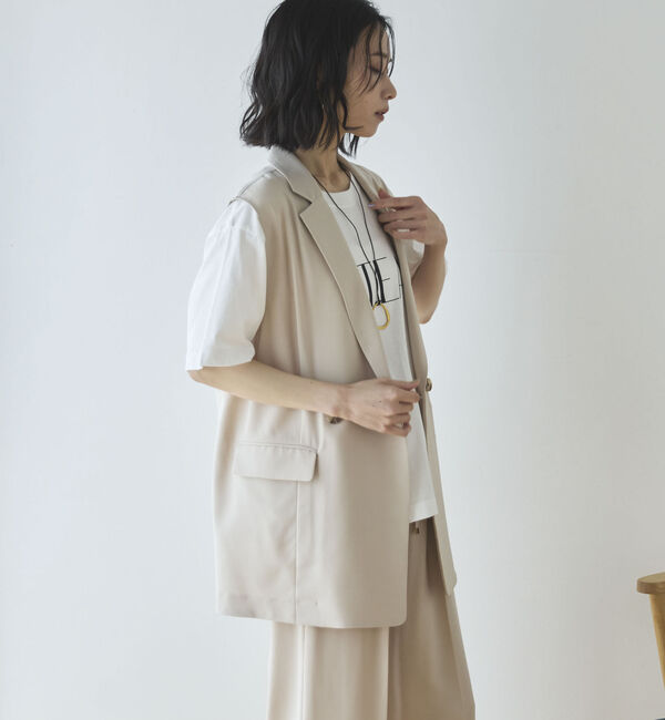 Doux archives「【多機能麻調合繊】テーラードジレ」|その他|
