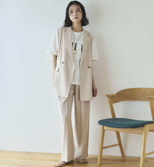 Doux archives「【多機能麻調合繊】テーラードジレ」|その他|