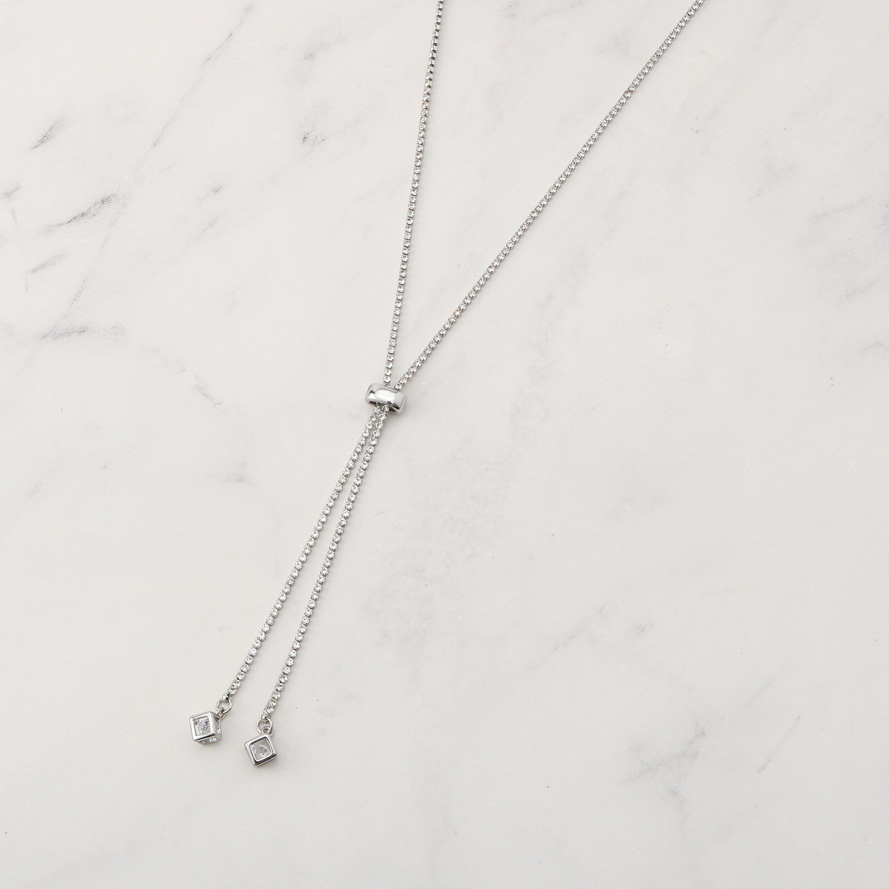 SHOO･LA･RUE「ダイヤレーンネックレス」|ネックレス|シルバー(006)