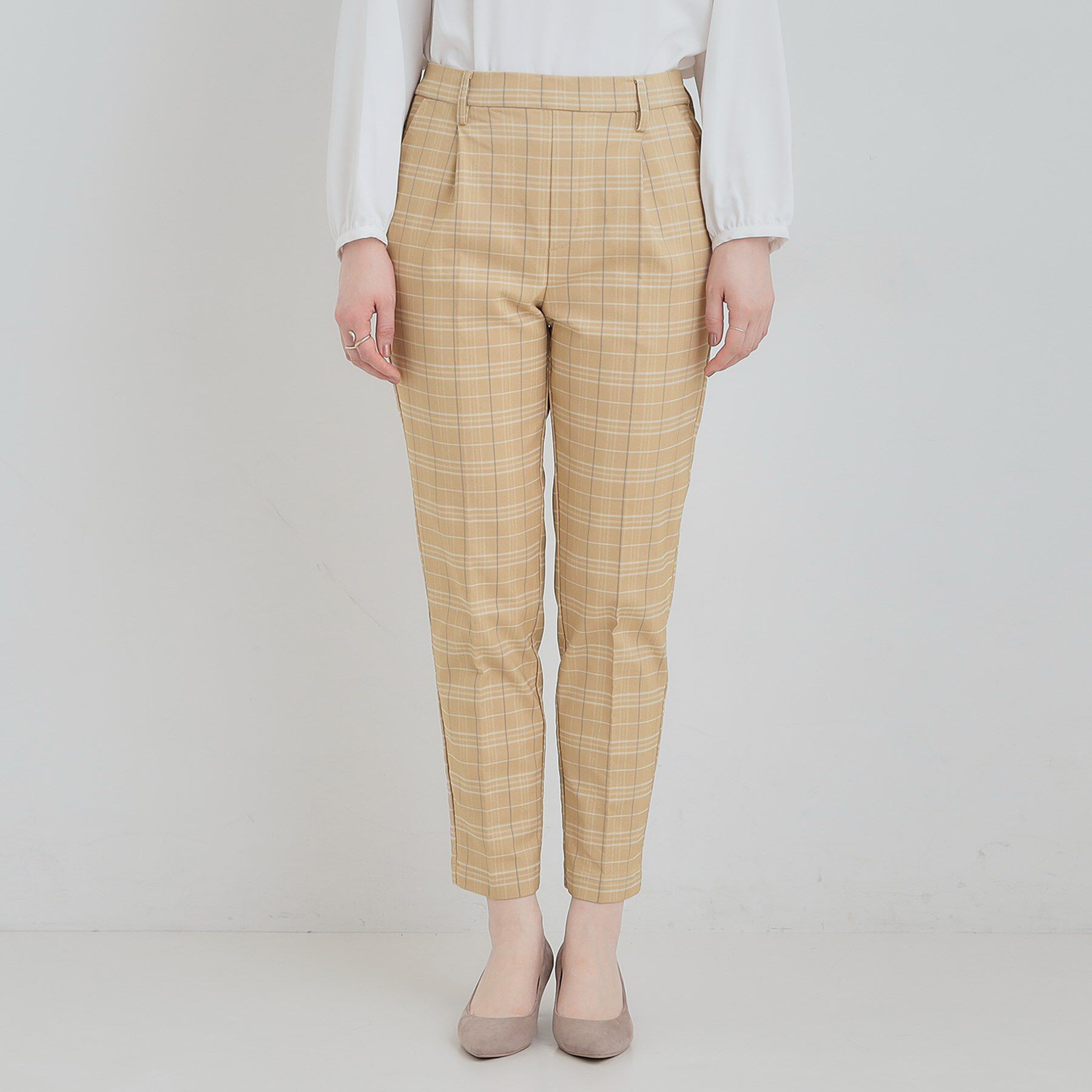 SHOO･LA･RUE「【洗濯機可/S-LL】すっきり上品に テーパードパンツ」|その他|