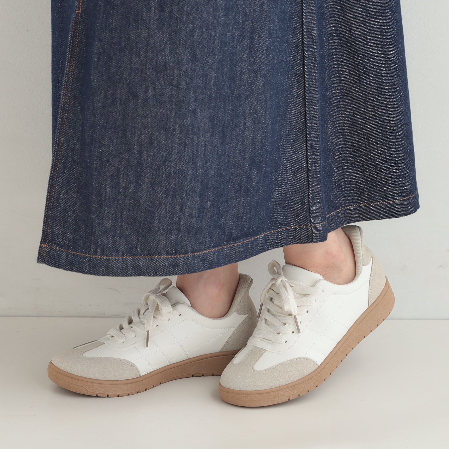 SHOO･LA･RUE「【片手ではける】シンプルスニーカー」|スニーカー|