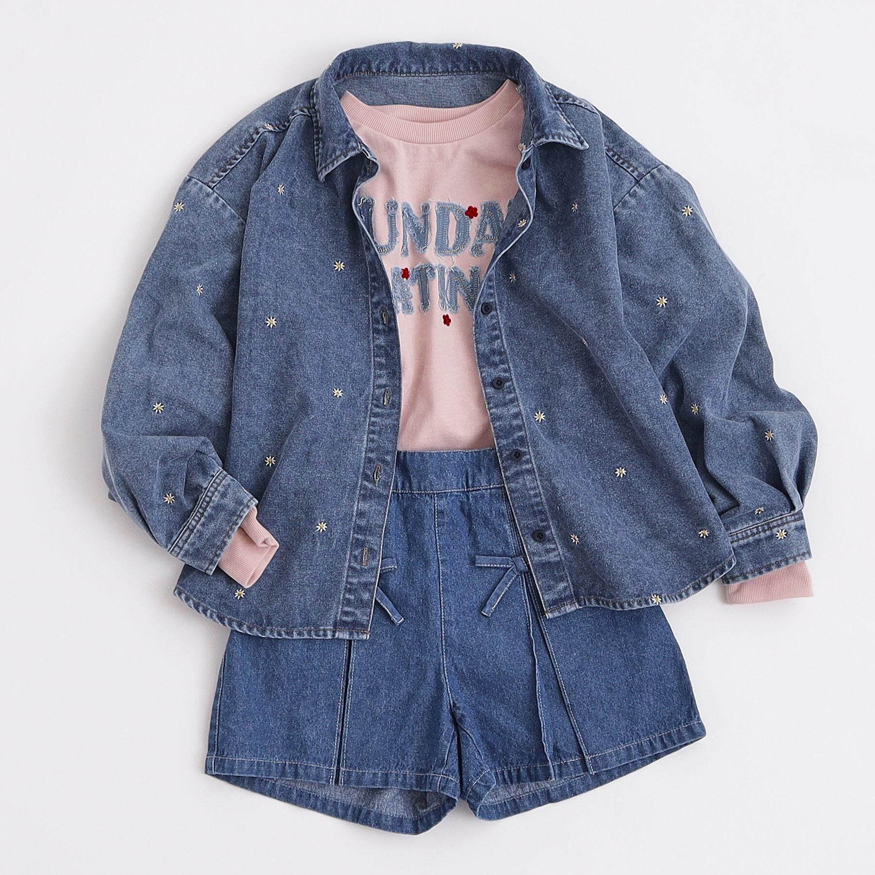 SHOO･LA･RUE「【100-150cm】デニムスカパン」|その他|