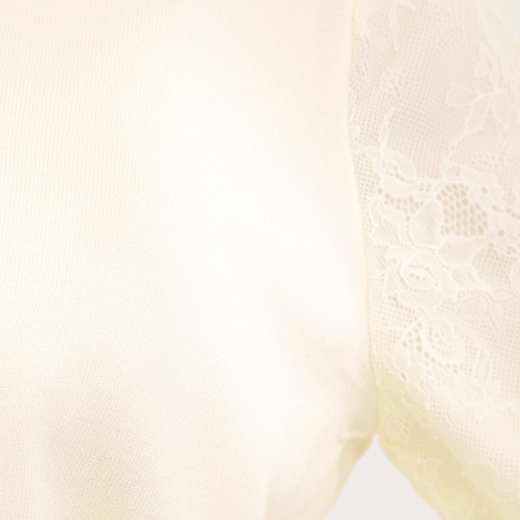 SHOO･LA･RUE「【洗濯機可/S-LL】華やかレース5分袖ニット」|ニット・セーター|