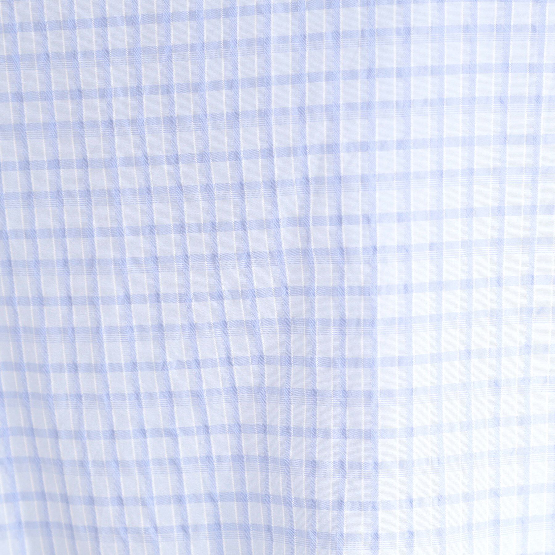 SHOO･LA･RUE「【セットアップ可/S-LL/洗濯機可】二の腕もカバーしてくれる　さらっとした着心地のサッカーチェック」|シャツ・ブラウス|