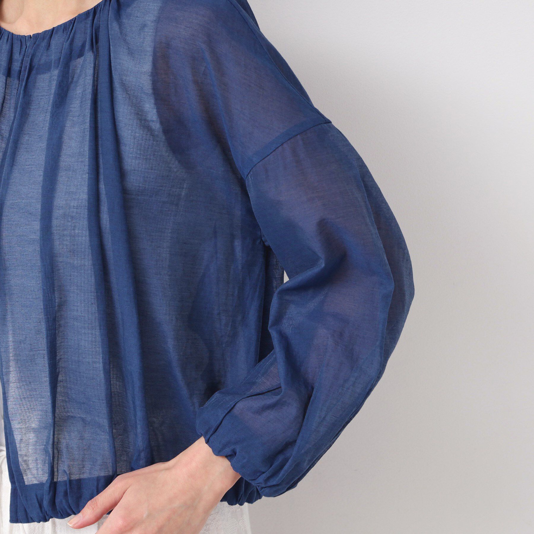 Dessin「【洗える】シアーデニムギャザージャケット」|デニムジャケット|