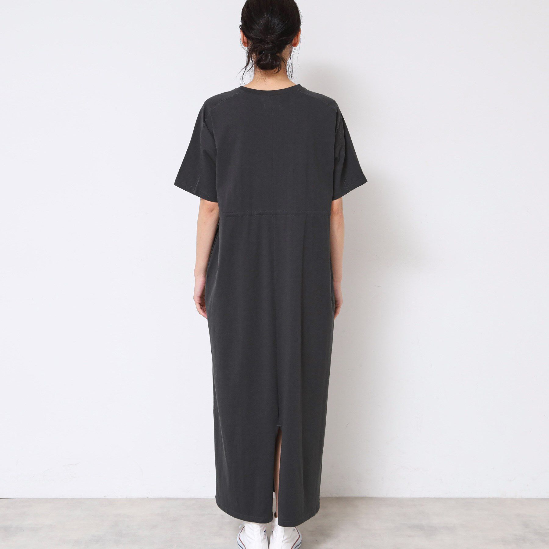 Dessin「【洗える】ドロスト付きジャージワンピース」|ワンピース|