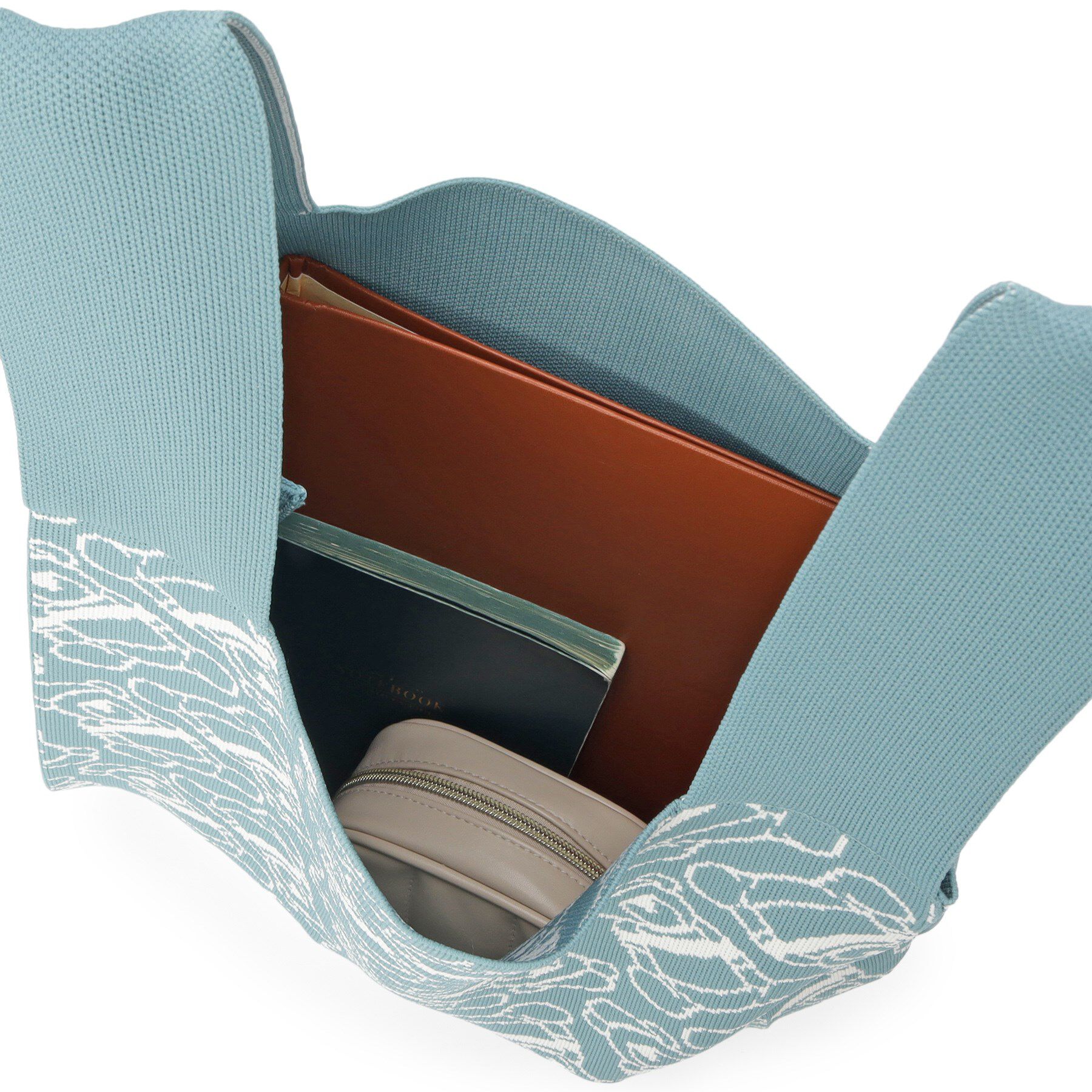 Dessin「【マシンウォッシャブル・A4収納可】Deddy ジャガードニットバッグ」|トートバッグ|