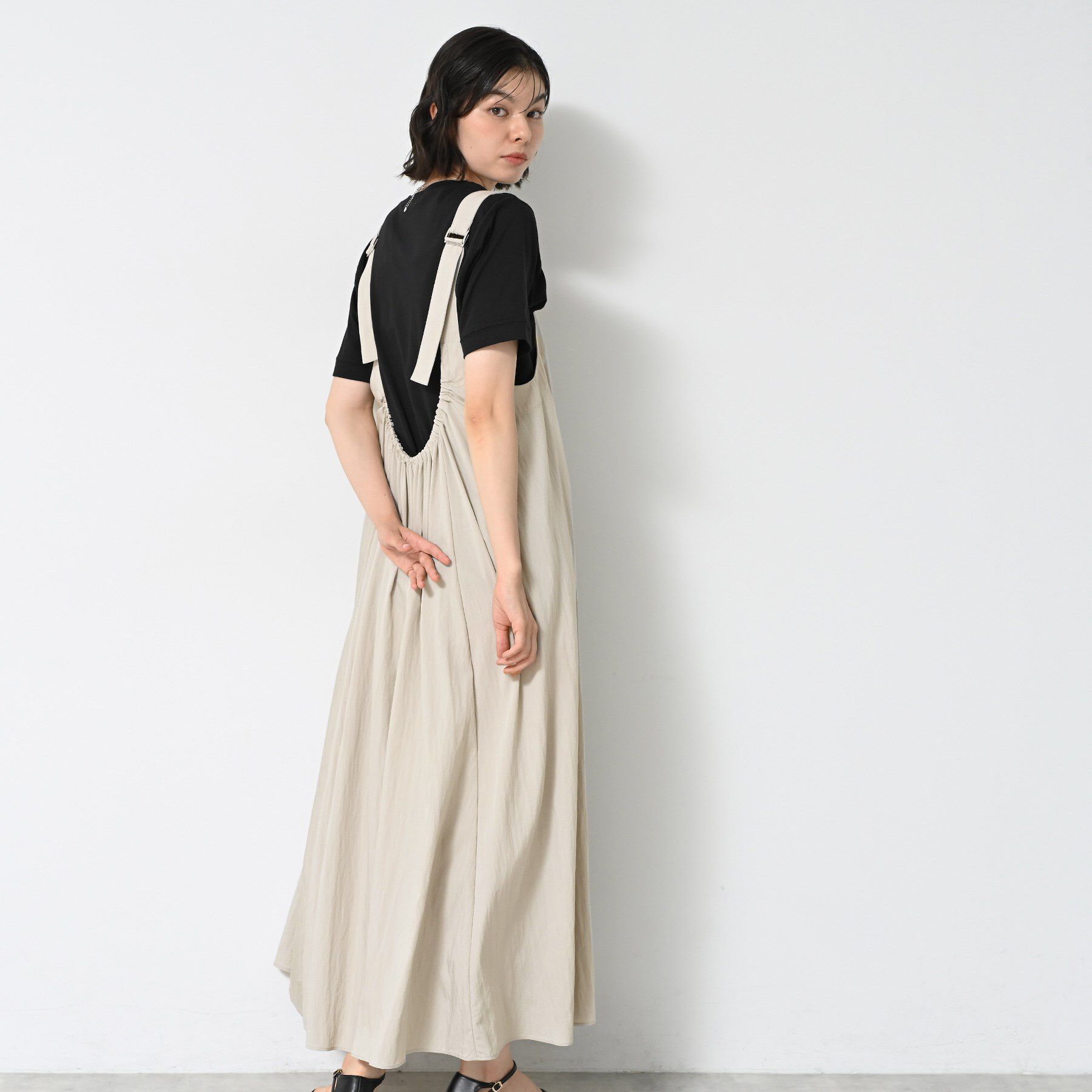 Dessin「【洗える】ナイロンジャンパースカート」|ワンピース|