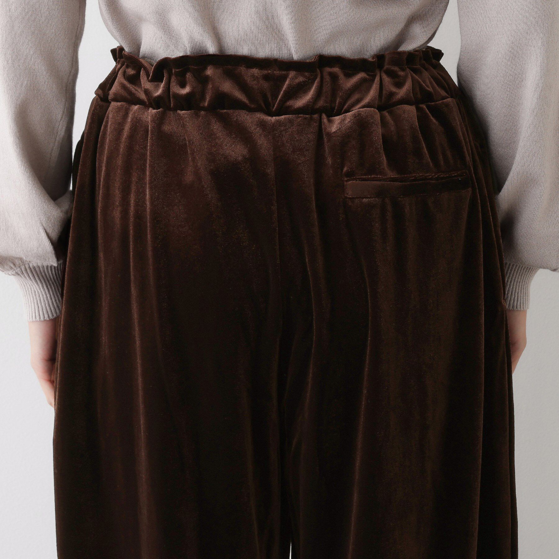 Dessin「【ウエストゴム/洗える】ベロアイージーパンツ」|その他|