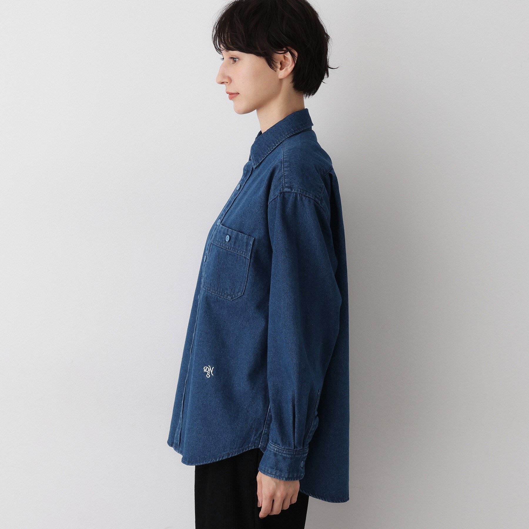 Dessin「【ユニセックス/洗える】10OZコットンデニムシャツ」|シャツ・ブラウス|