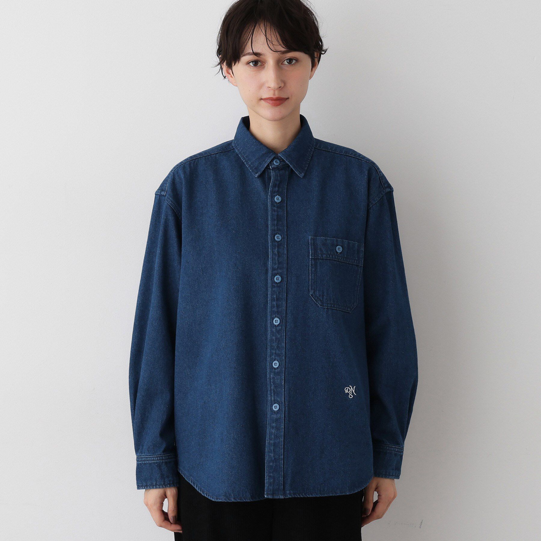 Dessin「【ユニセックス/洗える】10OZコットンデニムシャツ」|シャツ・ブラウス|