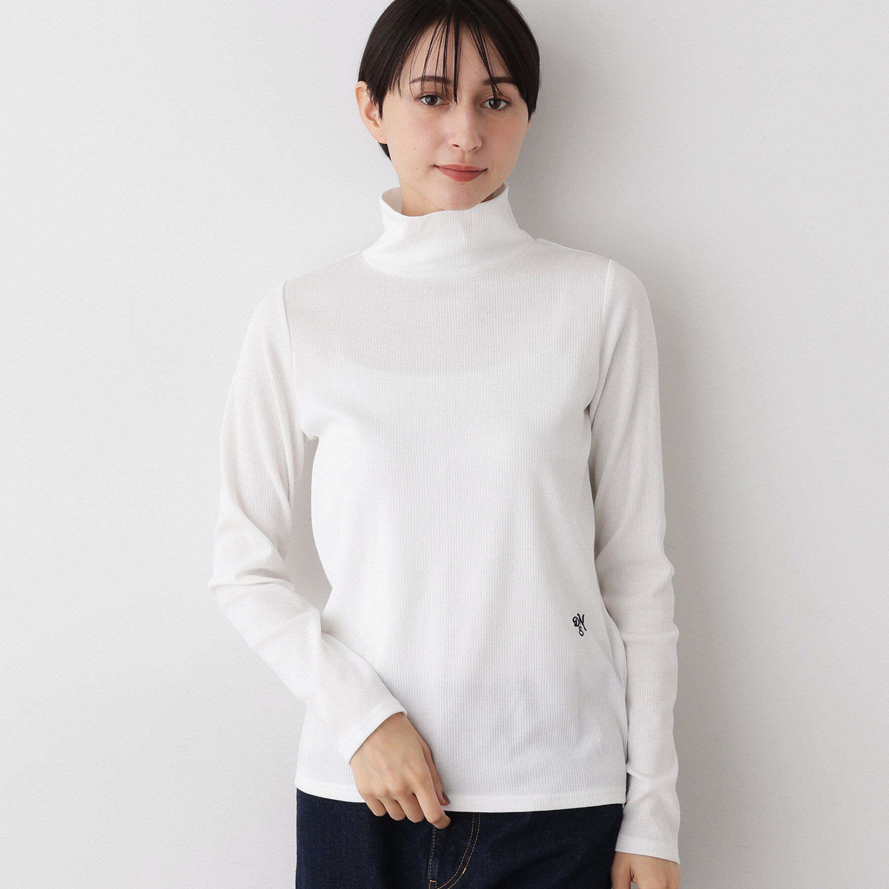 Dessin「【吸湿発熱/抗菌防臭】ジンジャー混タートルネックプルオ－バー」|Tシャツ・カットソー|