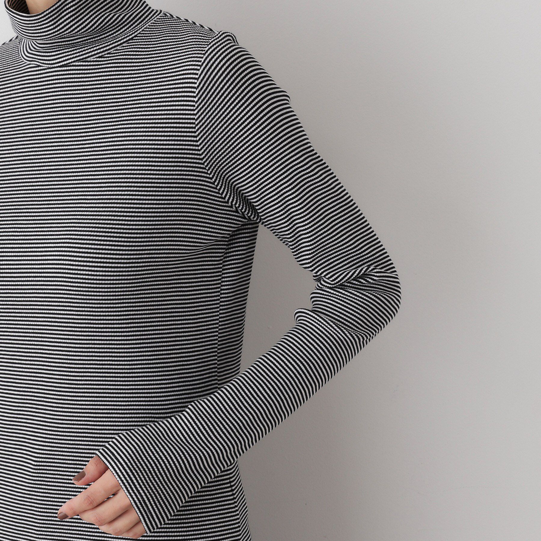 Dessin「【吸湿発熱/抗菌防臭】ジンジャー混タートルネックプルオ－バー」|Tシャツ・カットソー|