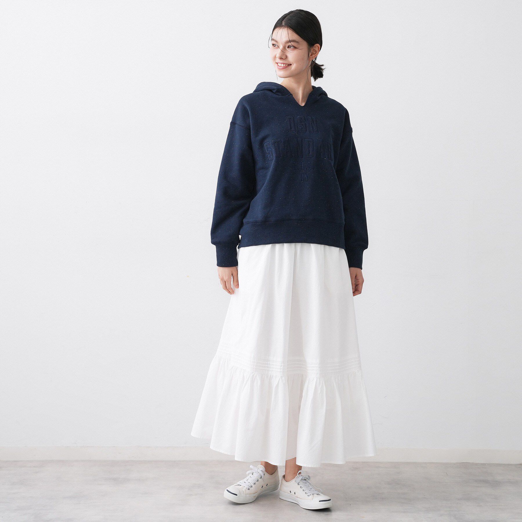 Dessin「【ユニセックス/洗える】ネップ裏毛フーディートレーナー」|パーカー|