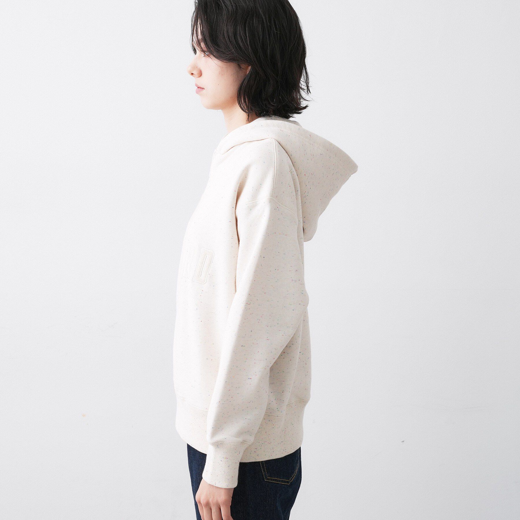 Dessin「【ユニセックス/洗える】ネップ裏毛フーディートレーナー」|パーカー|