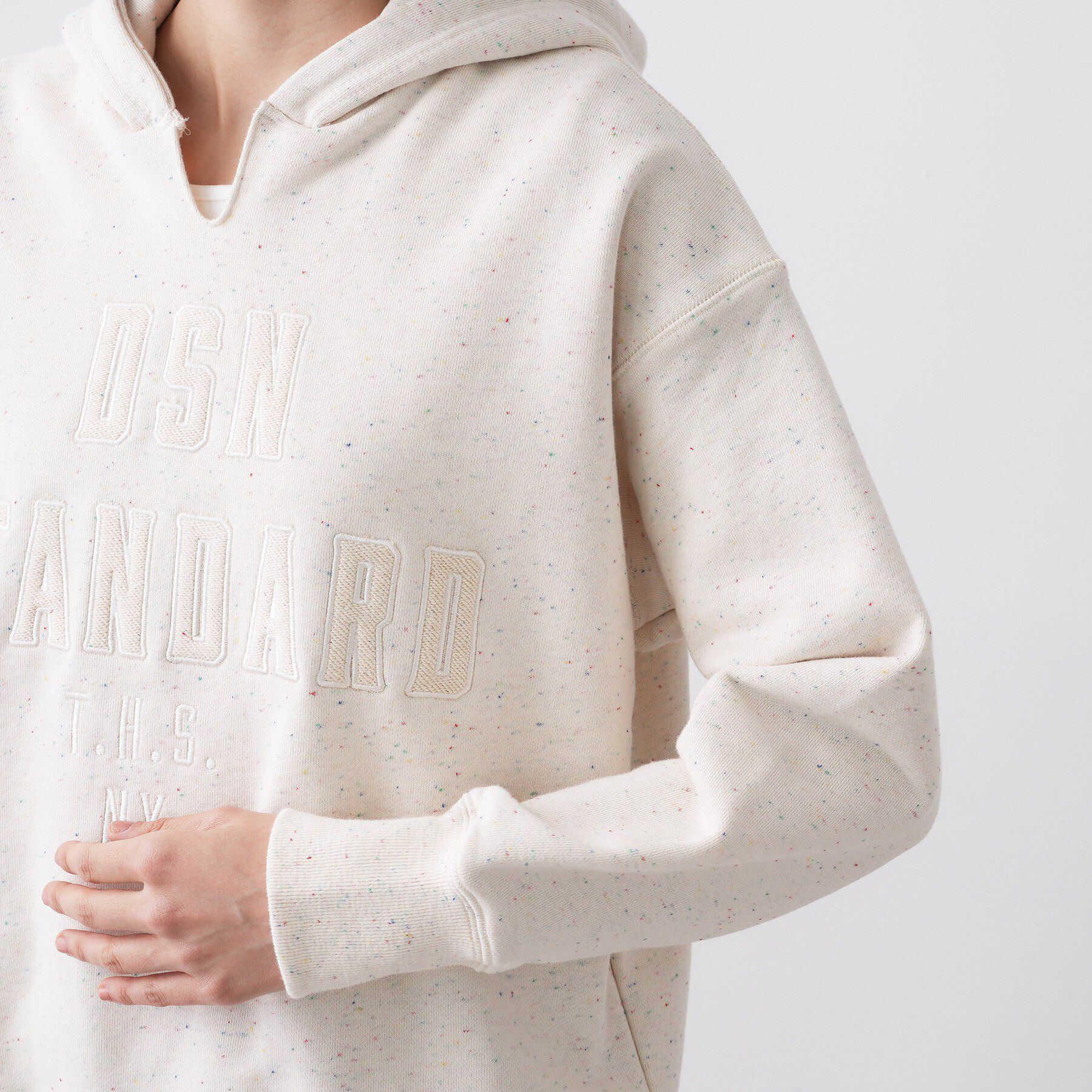 Dessin「【ユニセックス/洗える】ネップ裏毛フーディートレーナー」|パーカー|