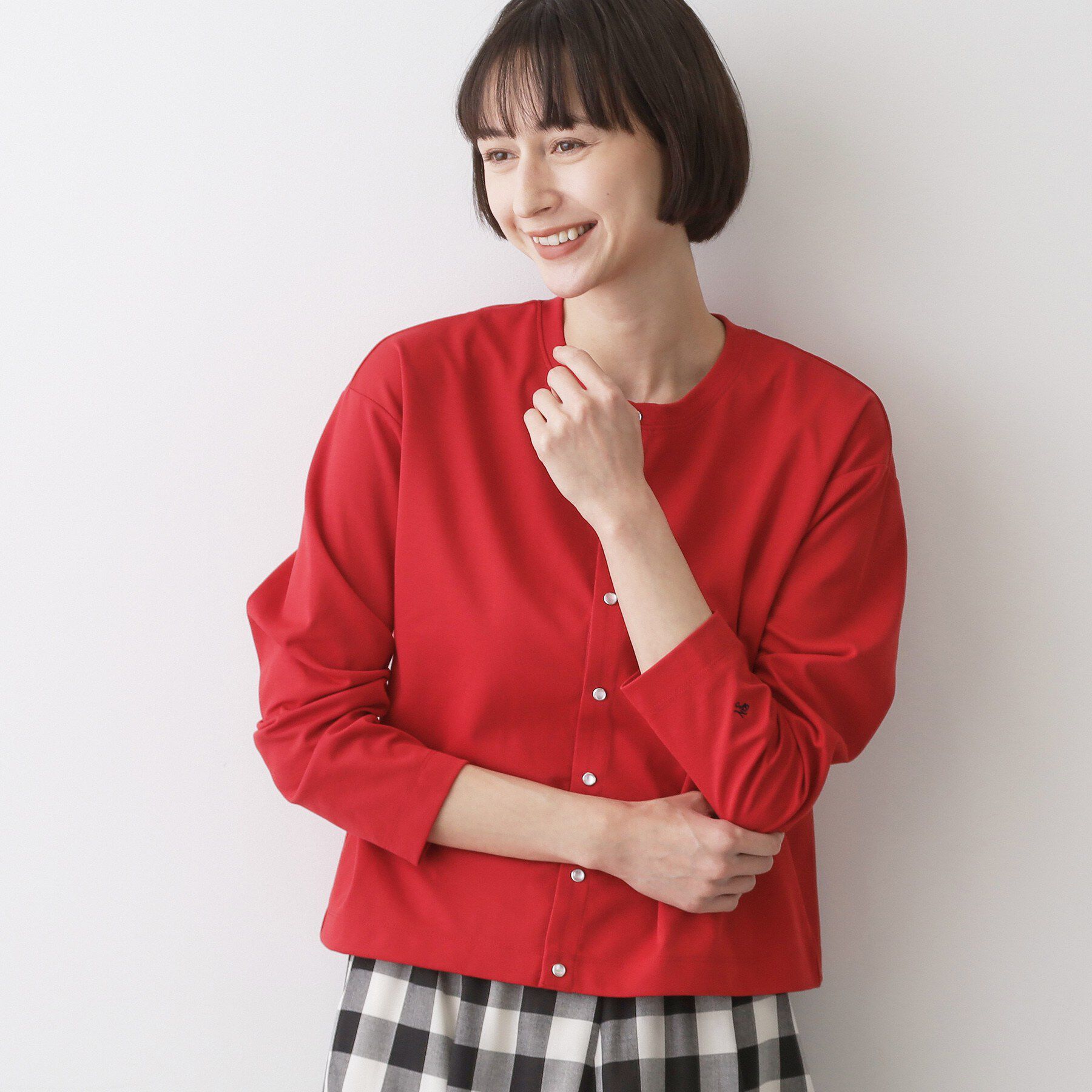 Dessin「【洗える】スナップボタンカーディガン」|カーディガン|