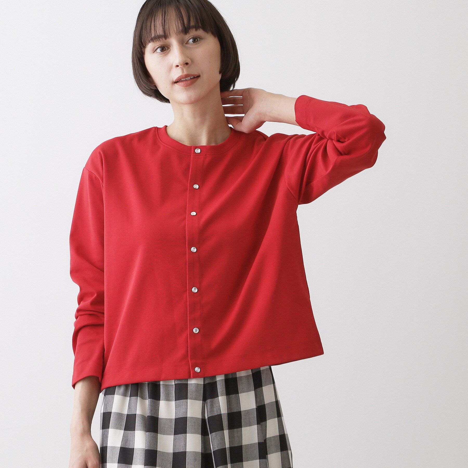 Dessin「【洗える】スナップボタンカーディガン」|カーディガン|