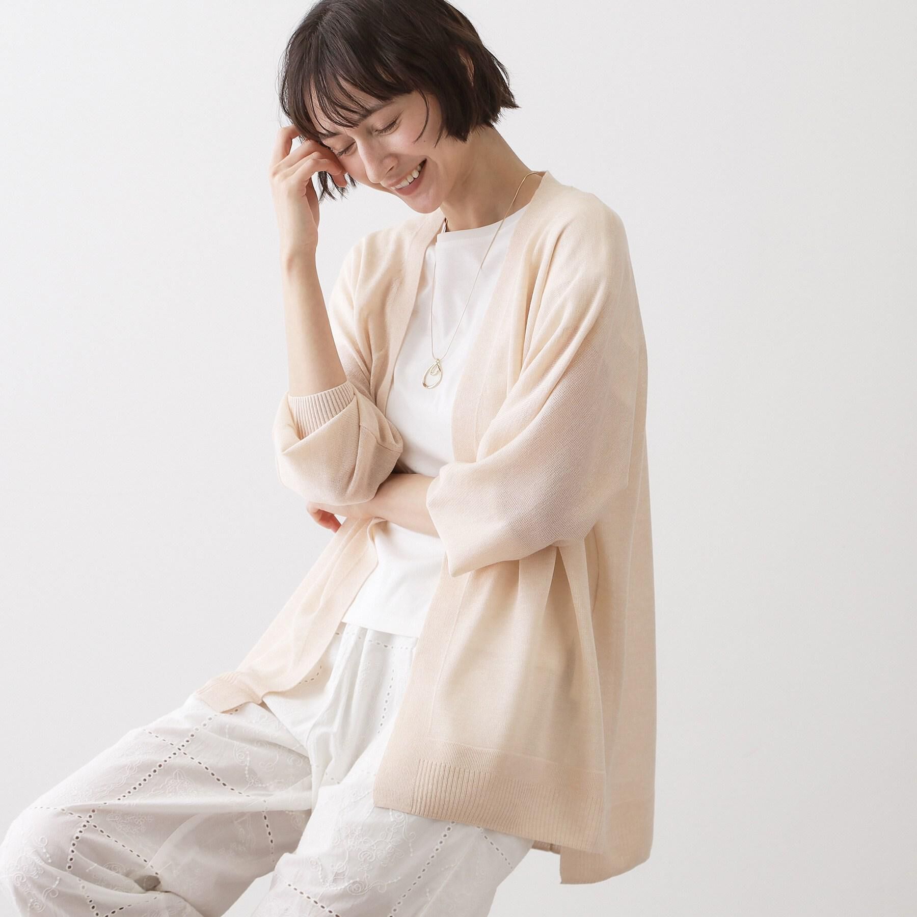 Dessin「【洗える】ミドル丈シアーカーディガン」|カーディガン|