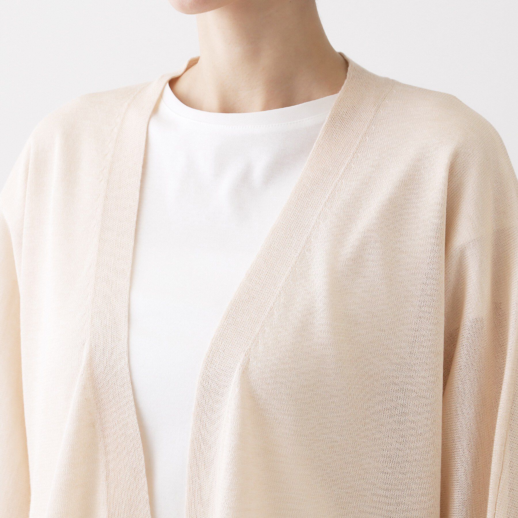 Dessin「【洗える】ミドル丈シアーカーディガン」|カーディガン|