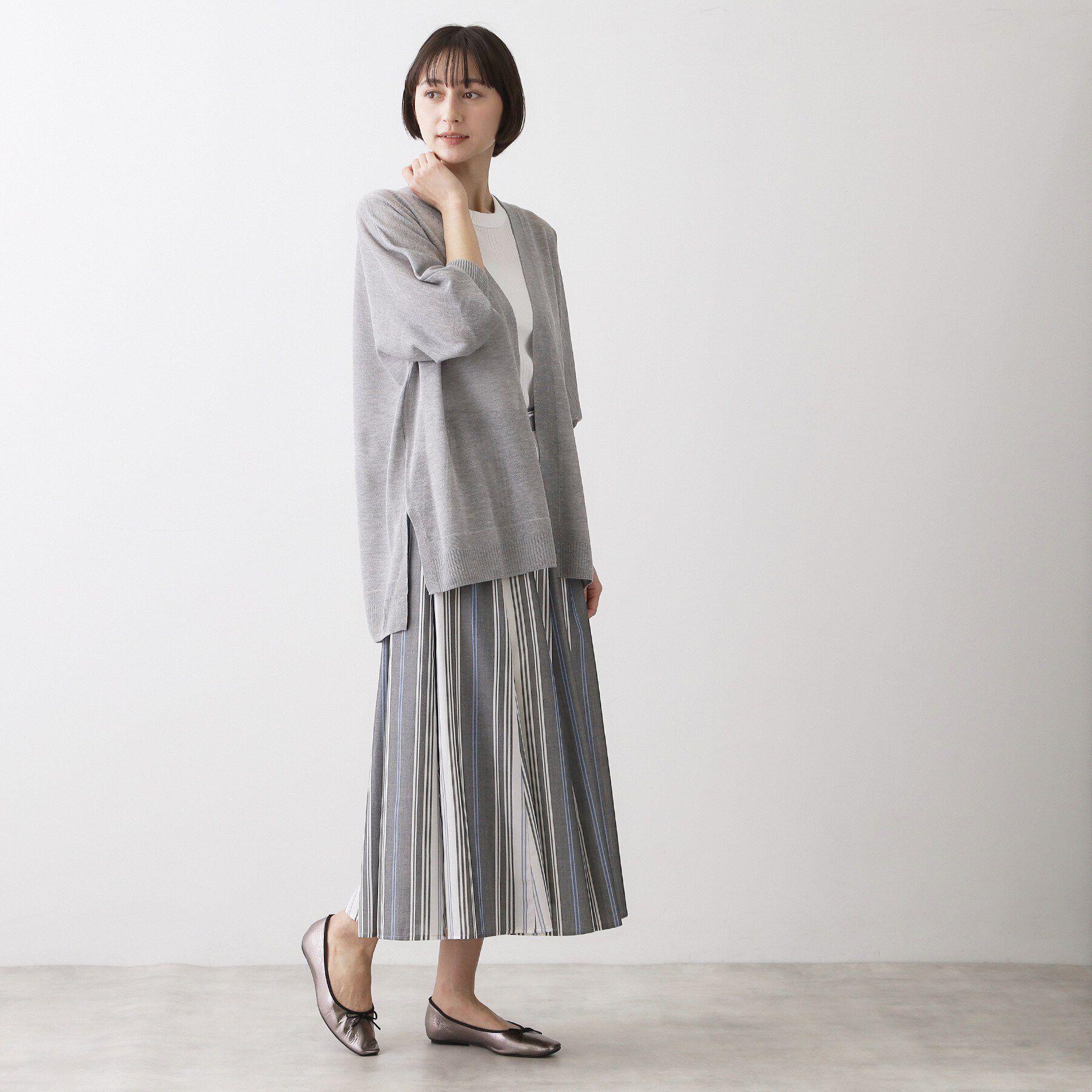 Dessin「【洗える】ミドル丈シアーカーディガン」|カーディガン|