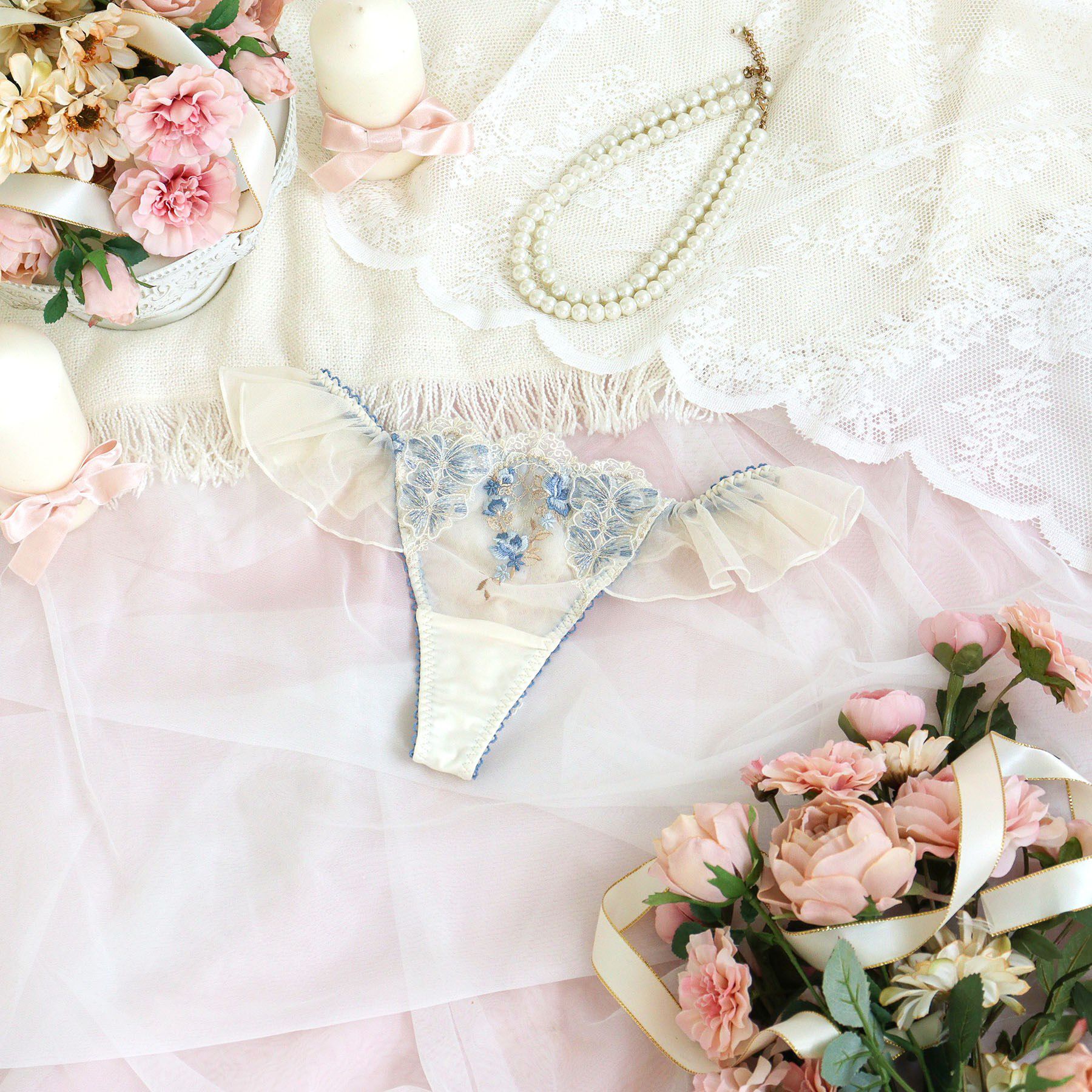 Risa Magli「リピネ Tバック」|インナー|ブルー(092)