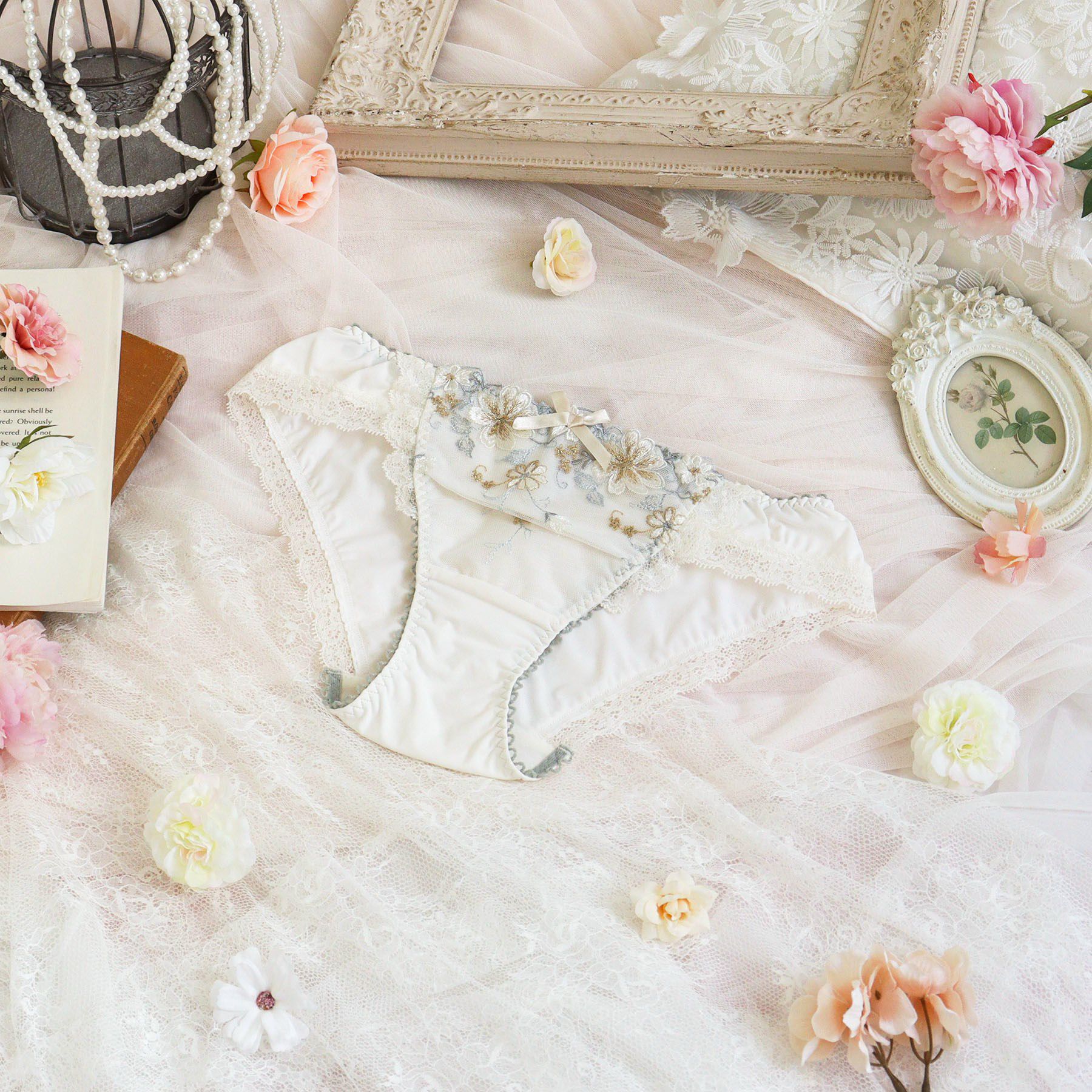 Risa Magli「ジア ノーマルショーツ」|インナー|アイボリー(004)