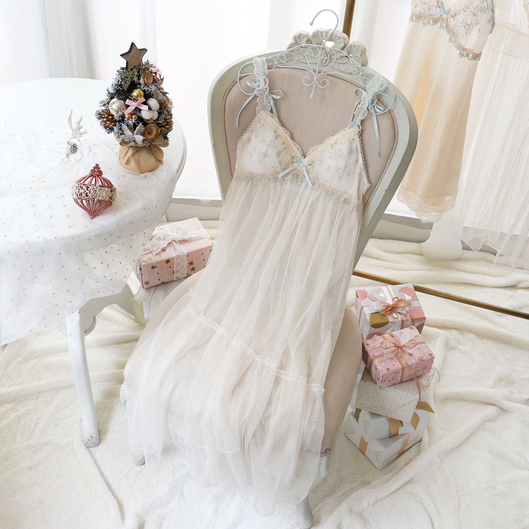 Risa Magli「【ルビー】 カップ付マキシワンピース」|インナー|トープ(054)