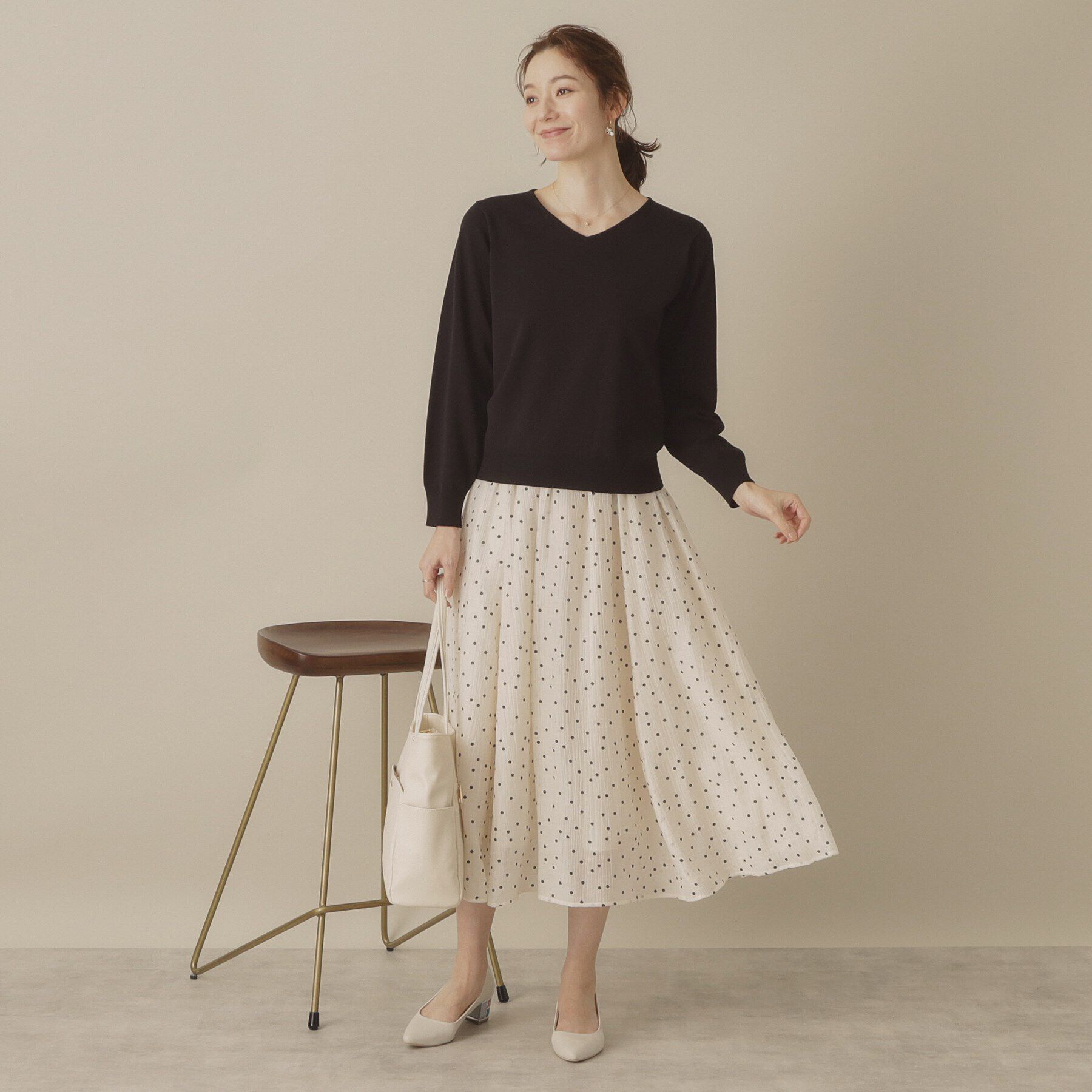 ITS&rsquo;DEMO「【アンチピリング／洗濯機OK】Vネックニット」|ニット・セーター|