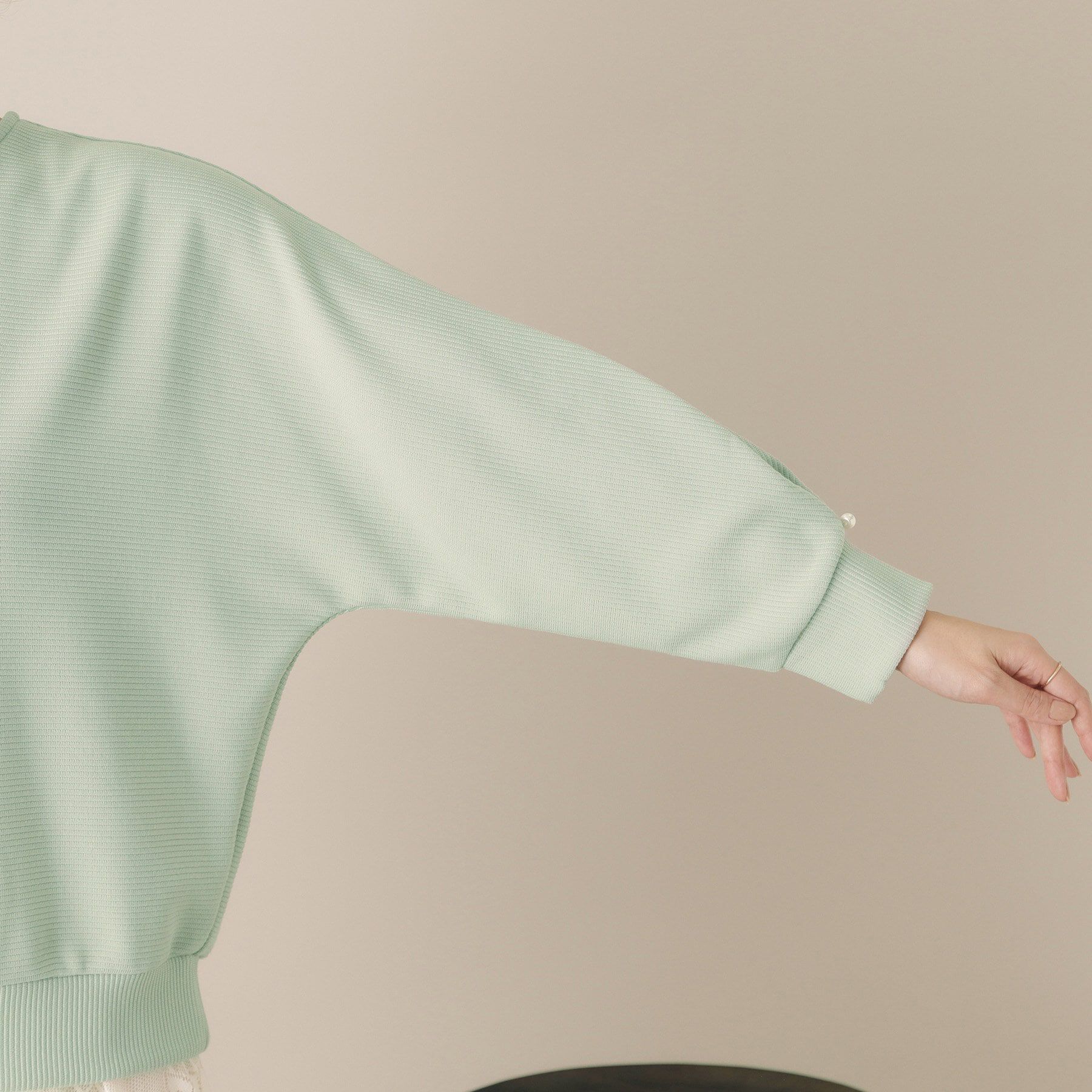 ITS&rsquo;DEMO「【通勤／手洗い可】リップルドルマンプルオーバー」|Tシャツ・カットソー|