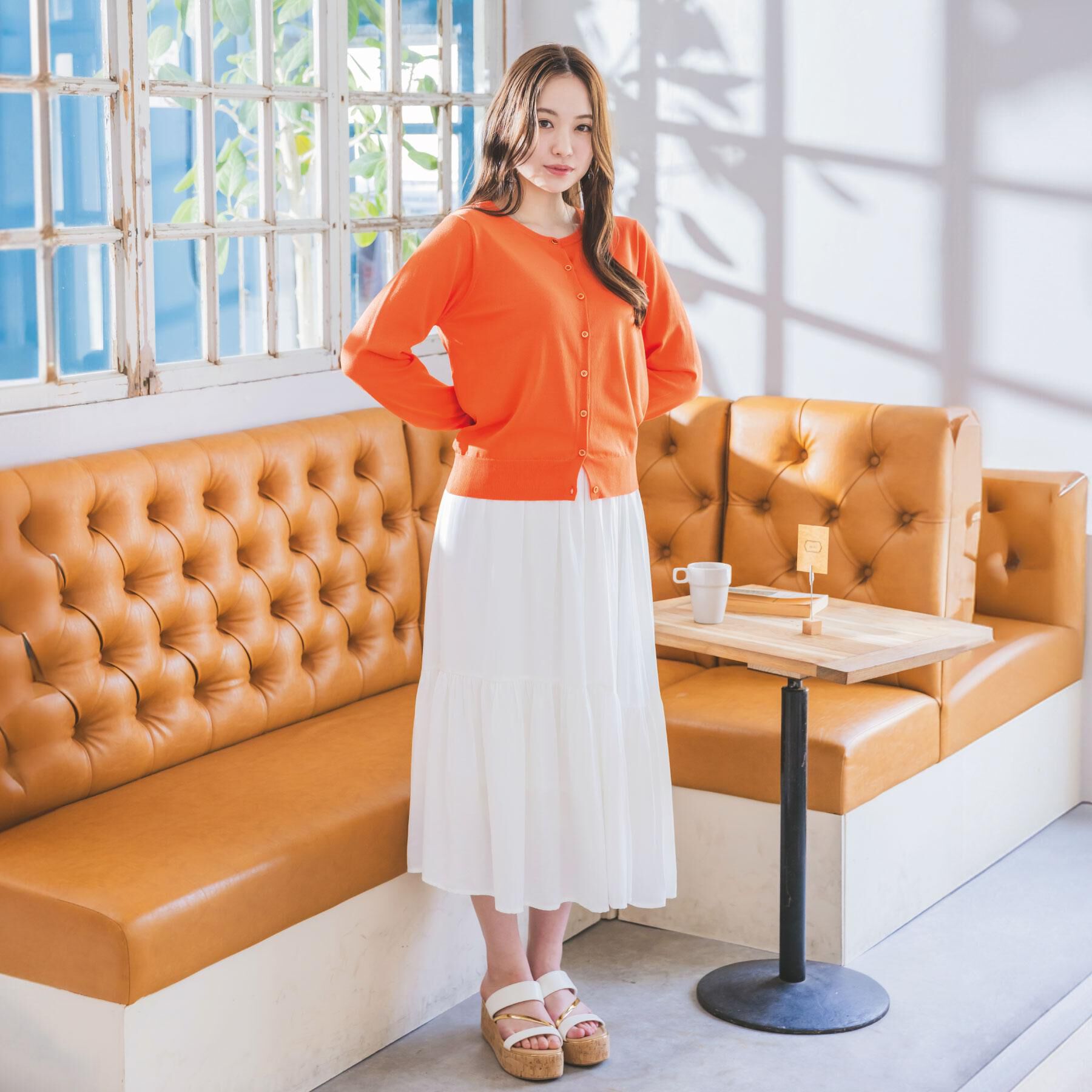 ITS&rsquo;DEMO「【UV／冷感／毛玉防止／手洗い可／M・L展開】クルーニットカーディガン」|カーディガン|