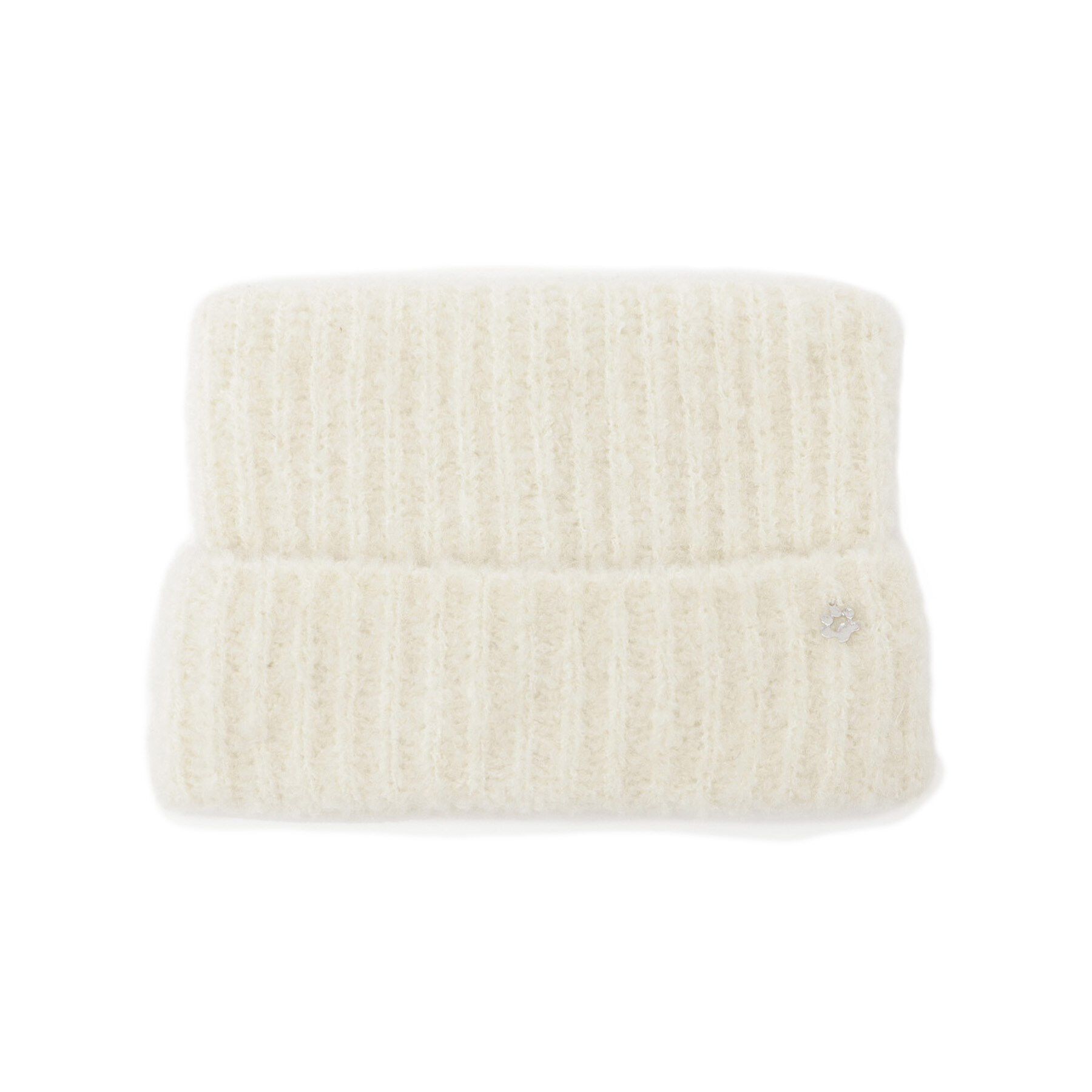 ITS&rsquo;DEMO「【手洗い可】猫耳ブークレニットワッチ」|ニット帽|オフホワイト(003