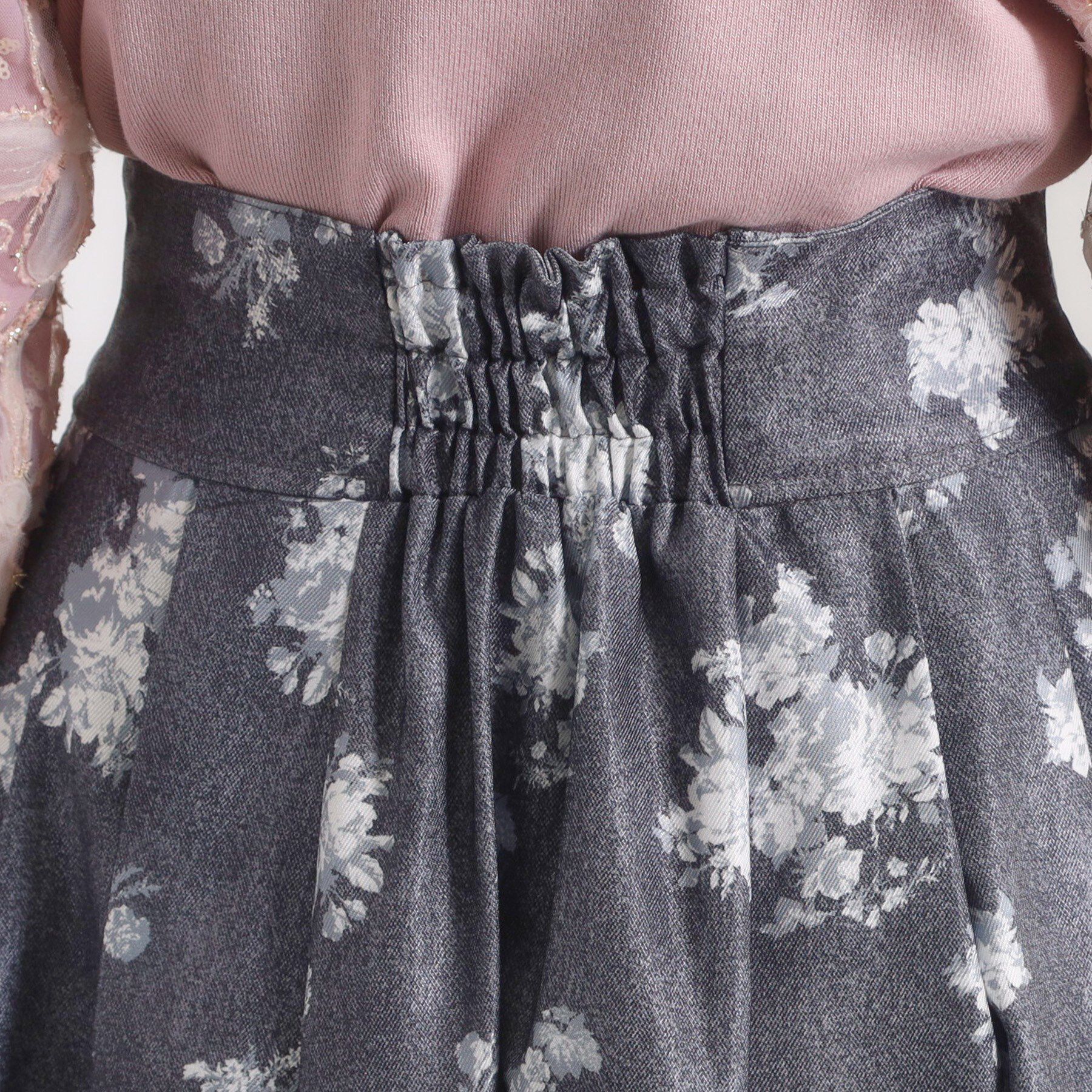 ITS&rsquo;DEMO「【手洗い可／ウエストゴム】フロントジップデニム風スカート」|スカート|