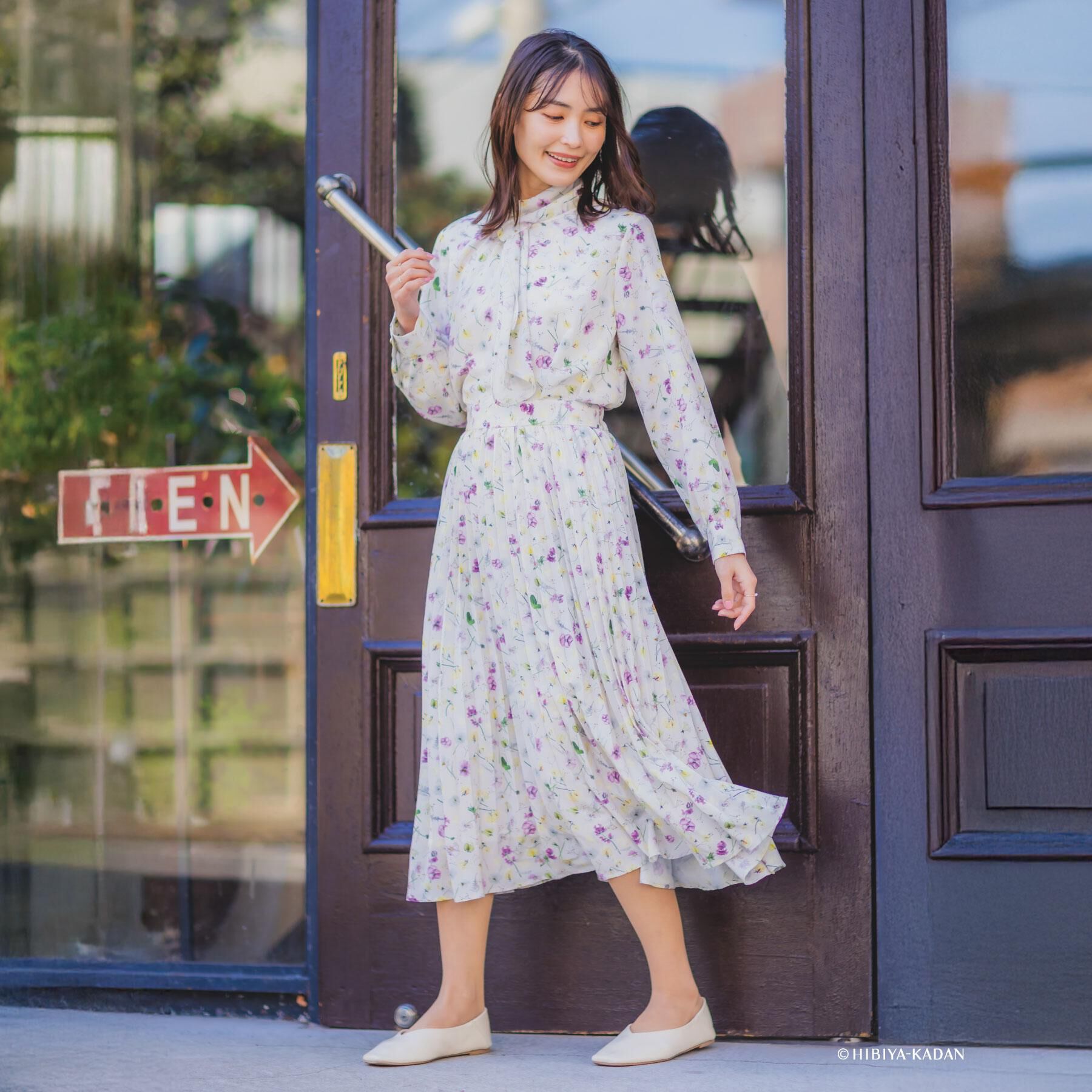 ITS&rsquo;DEMO「【ITS&rsquo;DEMO &times; HIBIYA－KADAN】楊柳ボウタイブラウス」|シャツ・ブラウス|