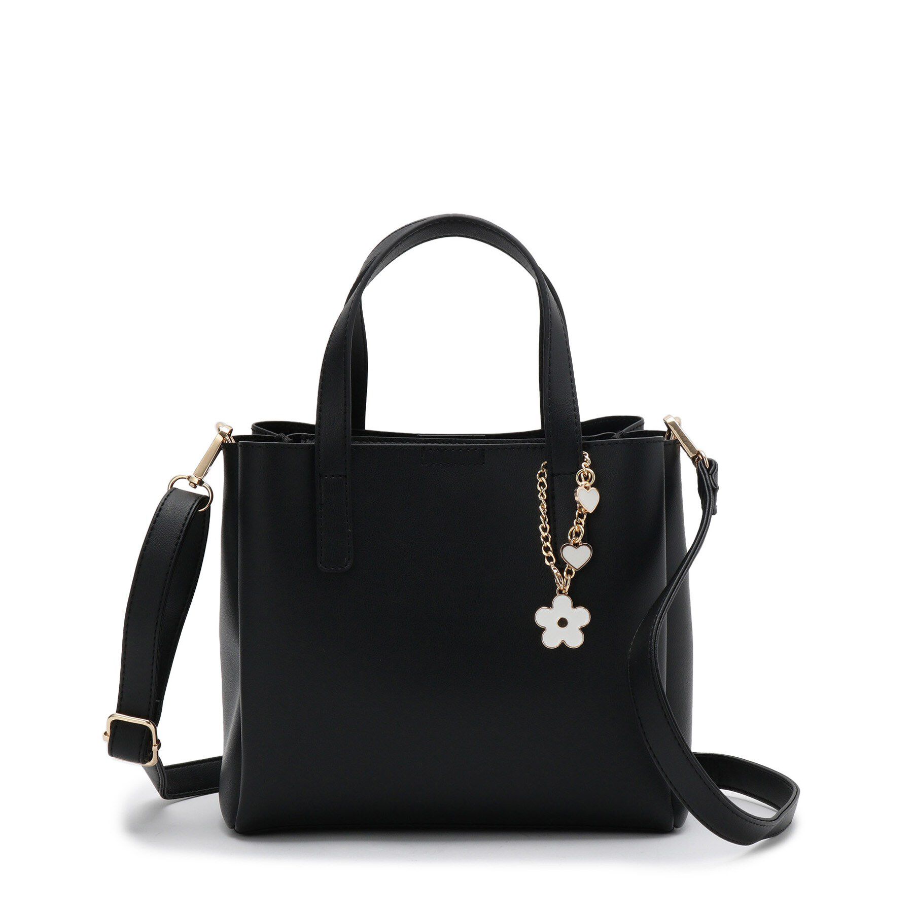ITS&rsquo;DEMO「フラワーチャーム付2WAYトート」|ハンドバッグ|