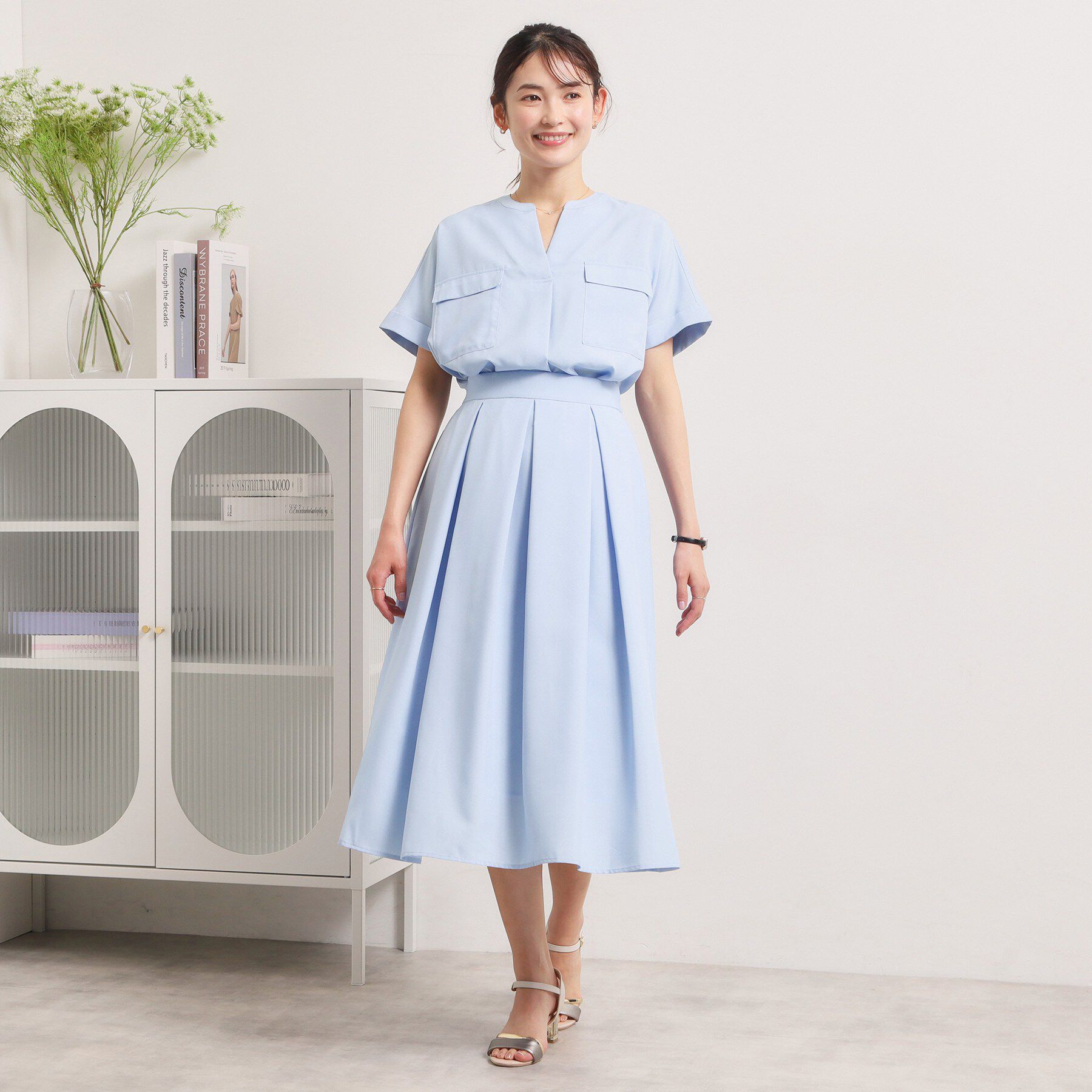 ITS&rsquo;DEMO「【UVケア／洗濯機OK／イージーケア】麻調合繊タックスカート」|スカート|