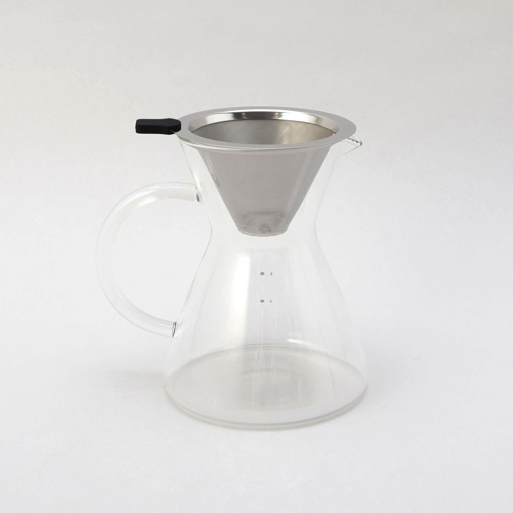 212 KITCHEN STORE「nikii cafe ガラスドリッパー＆サーバー（ステンレスフィルター付き） ＜nikii  ニキ＞」|食器・キッチングッズ|