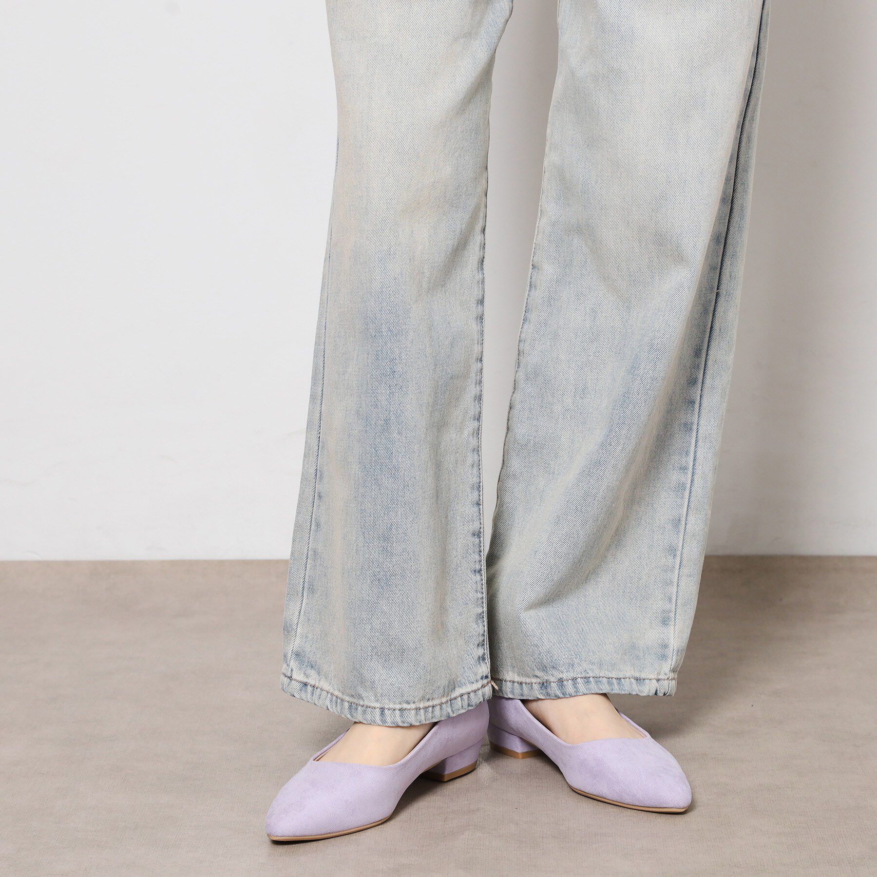 ESPERANZA「《定番》晴雨兼用クッションフラットパンプス」|パンプス|