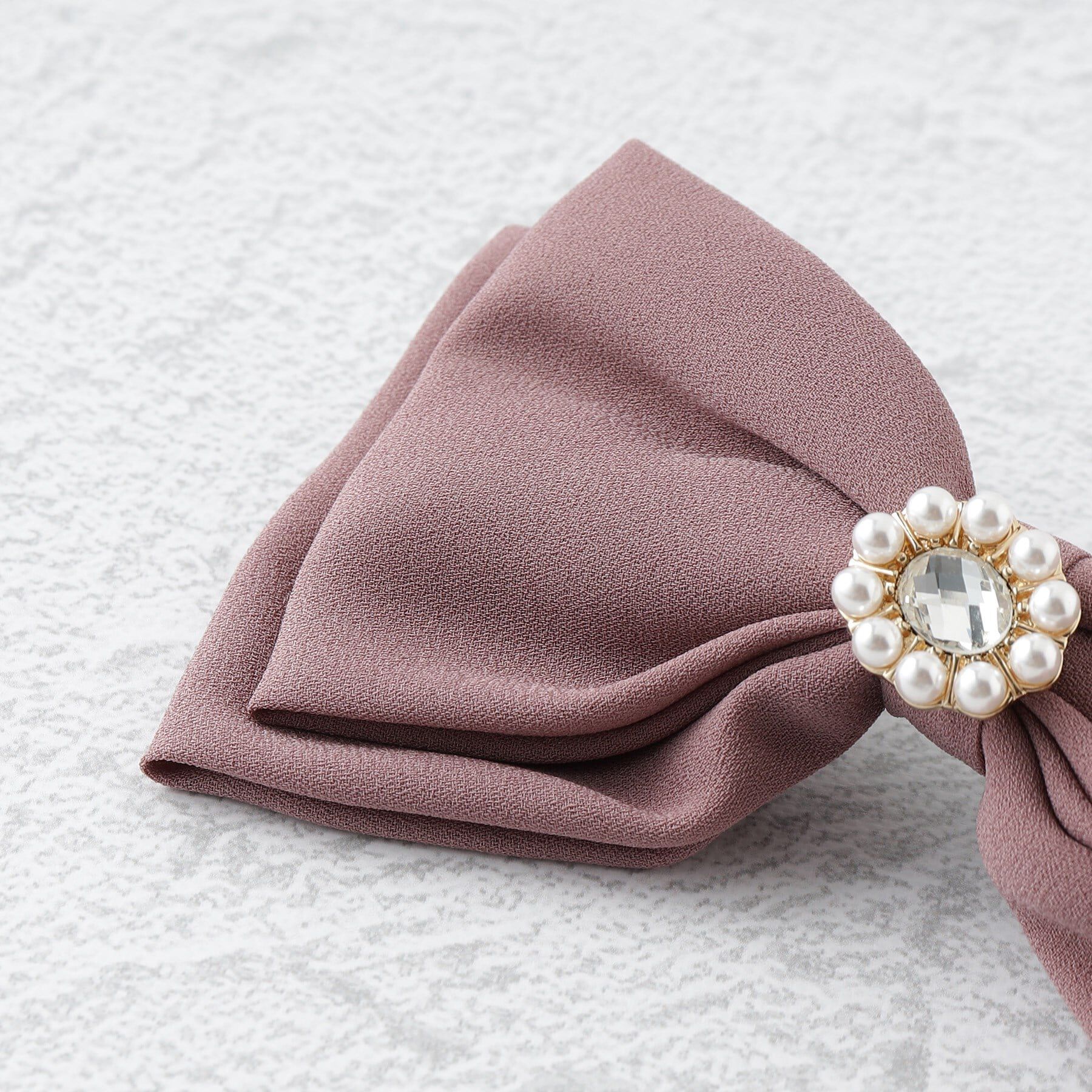 Grandedge「ビジュー付きリボンバレッタ」|その他|