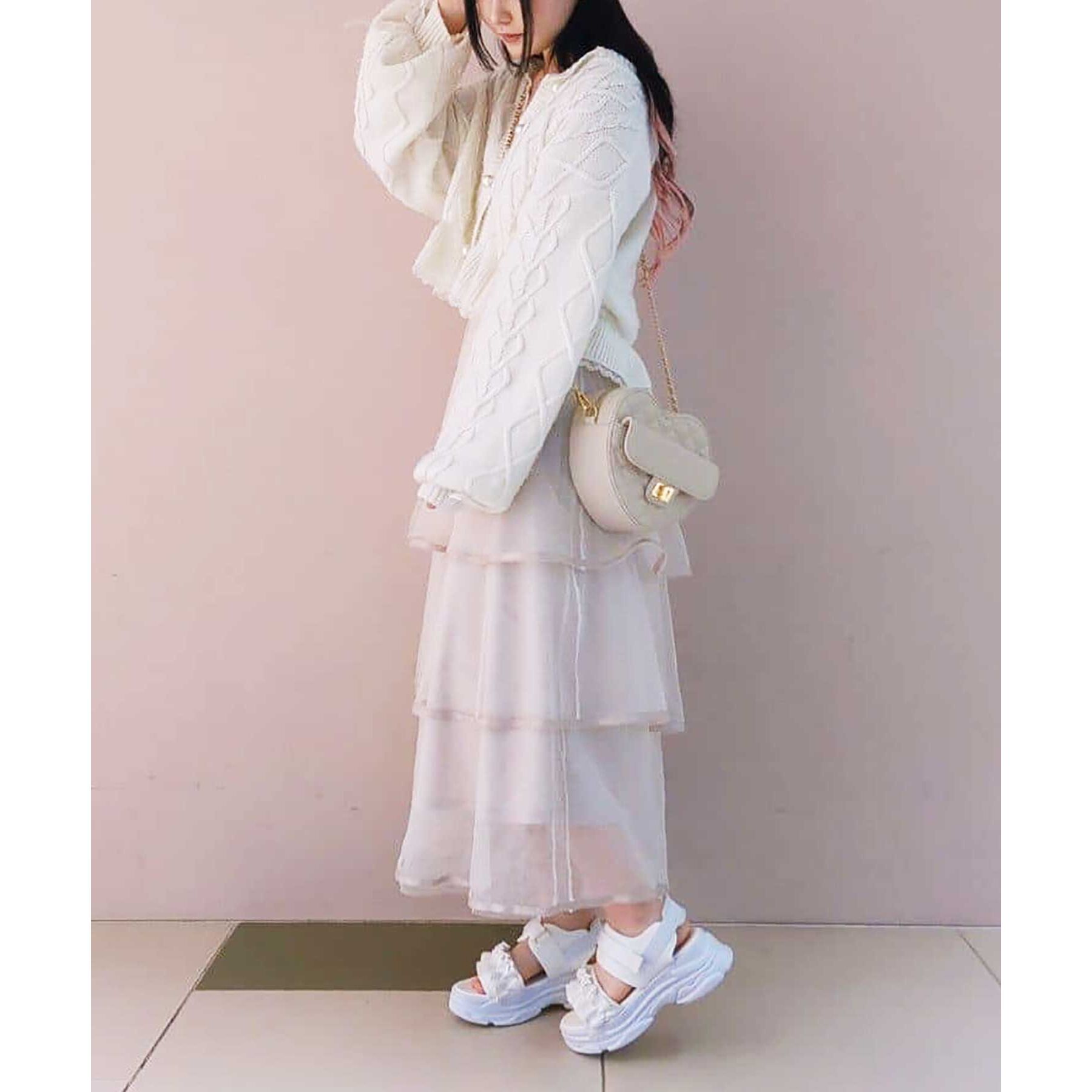 csT&P「厚底フリルスポサン」|サンダル|