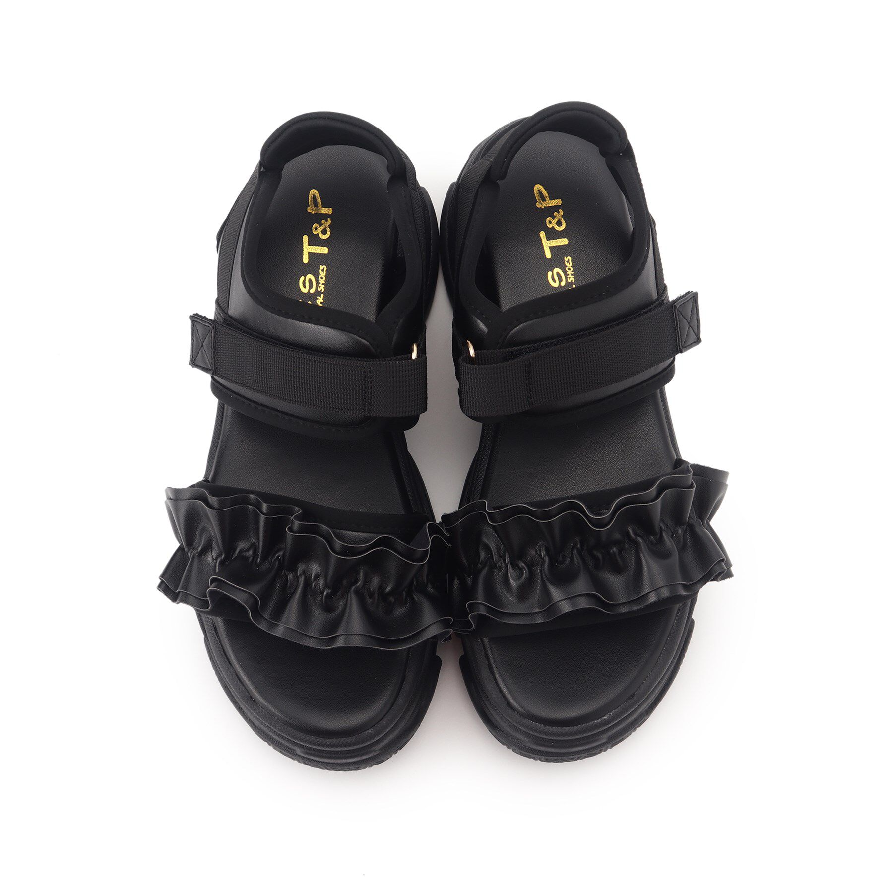 csT&P「厚底フリルスポサン」|サンダル|