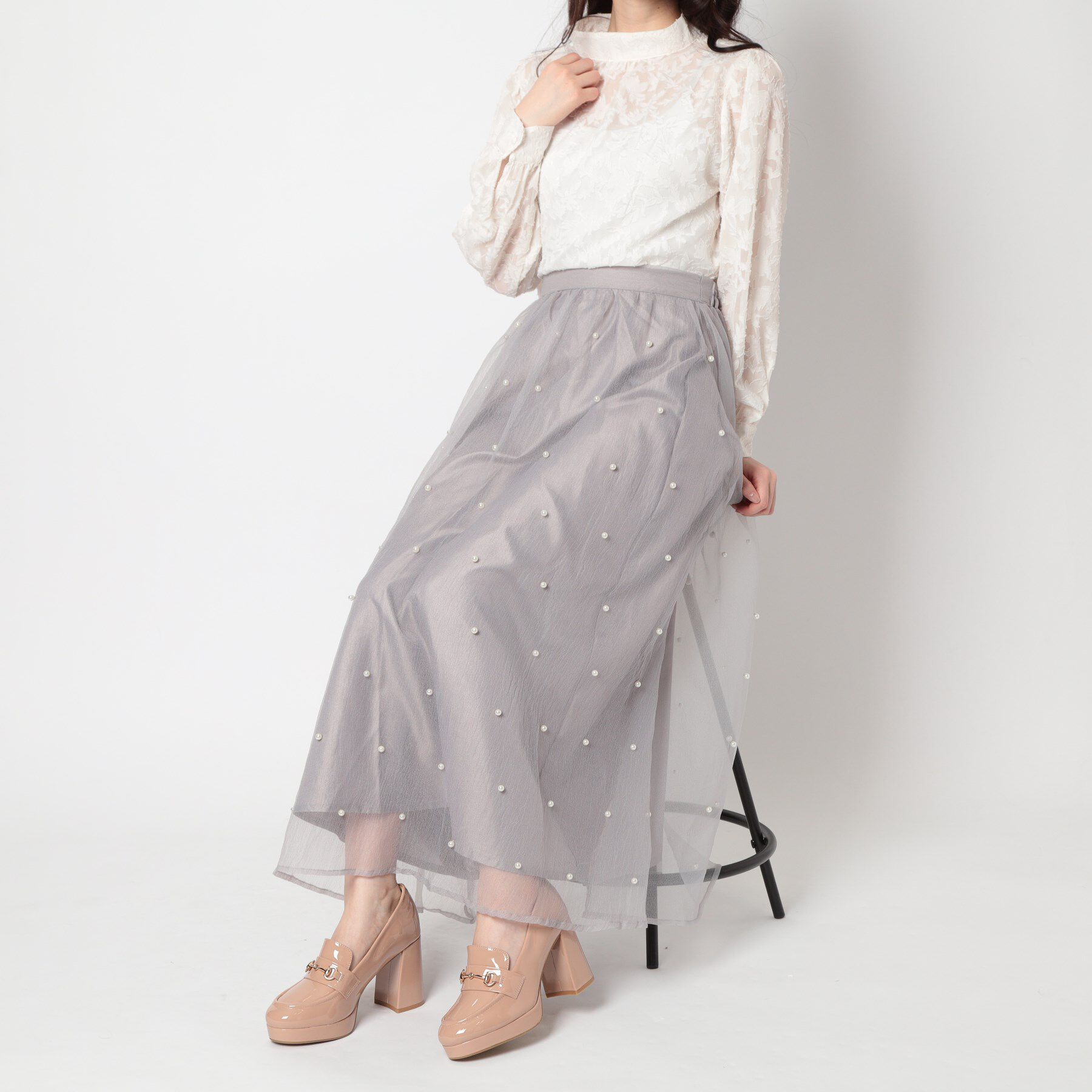 ESPERANZA「厚底ヒールアップローファー」|パンプス|