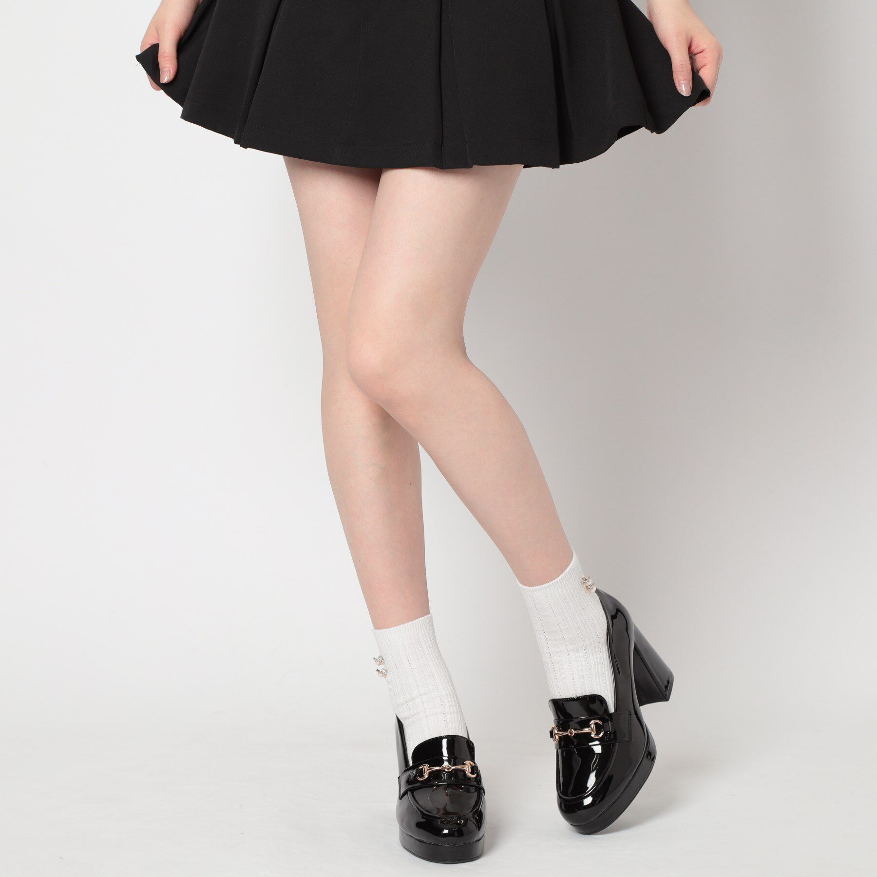 ESPERANZA「厚底ヒールアップローファー」|パンプス|