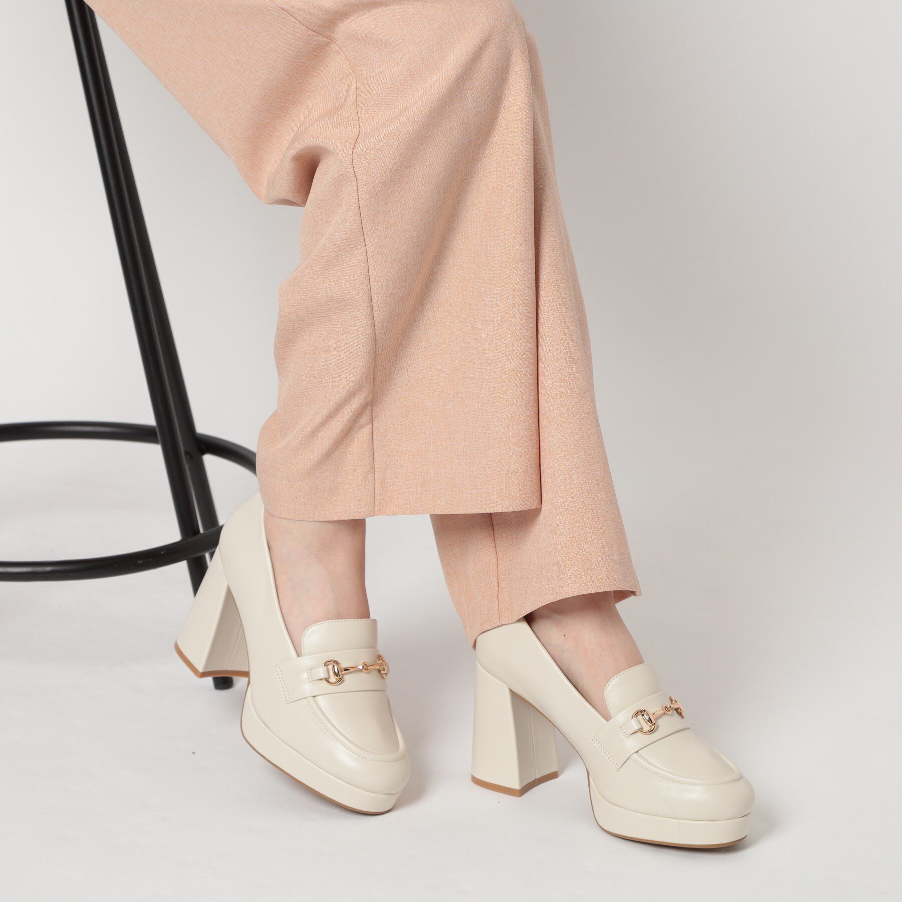 ESPERANZA「厚底ヒールアップローファー」|パンプス|