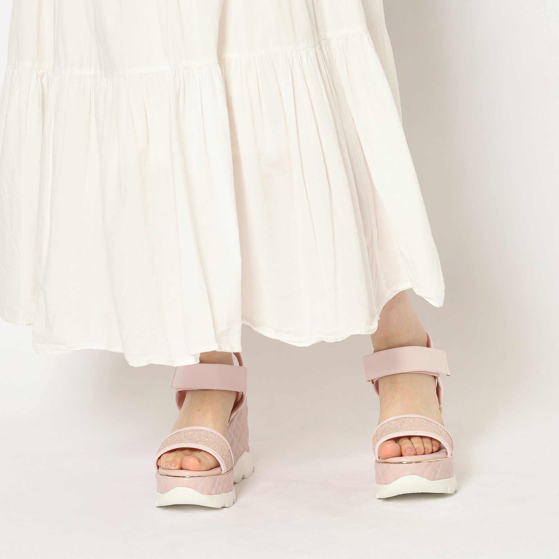 ESPERANZA「キルティングウェッジソールスポサン」|サンダル|