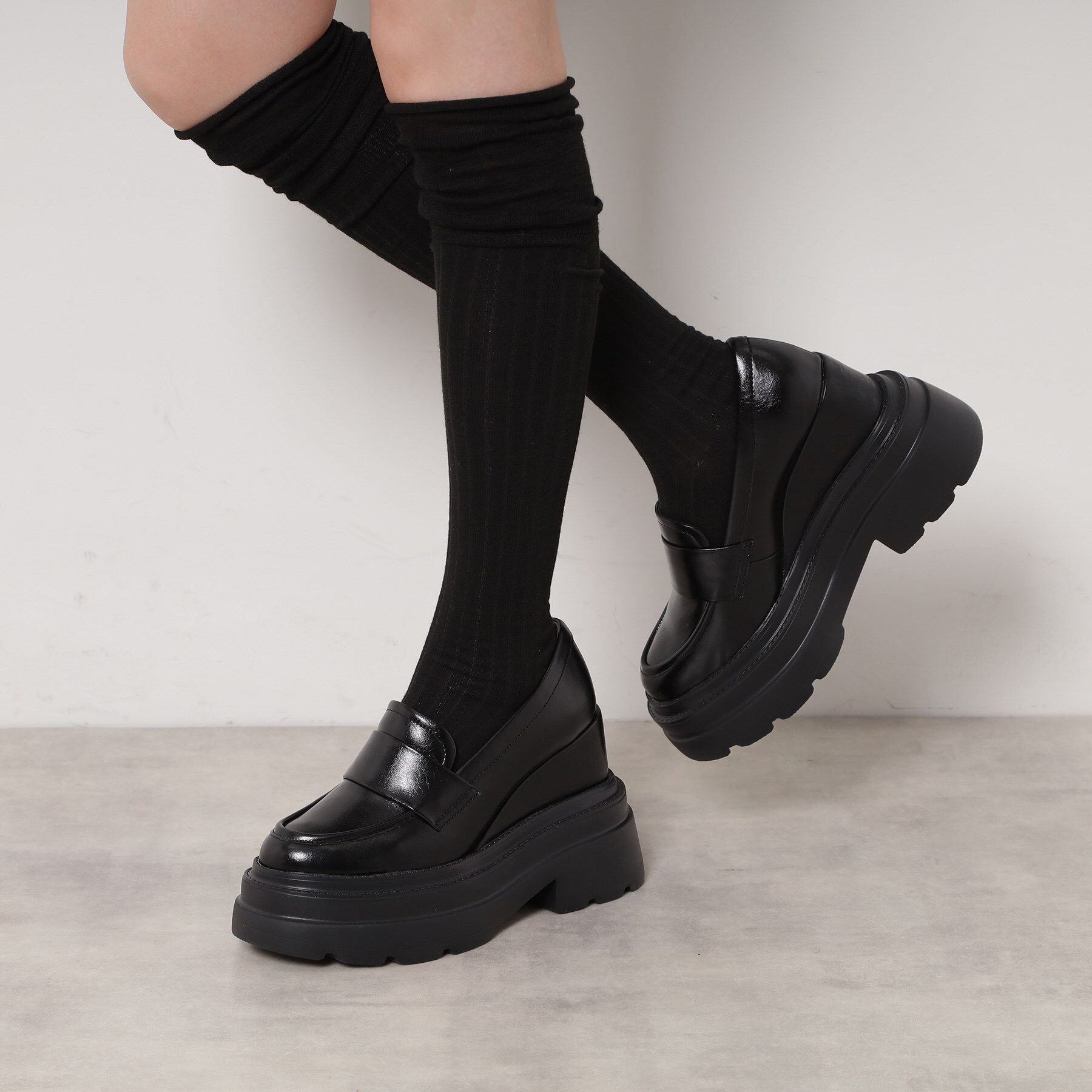 ESPERANZA「【EC先行販売】ボリューム厚底ローファー」|パンプス|