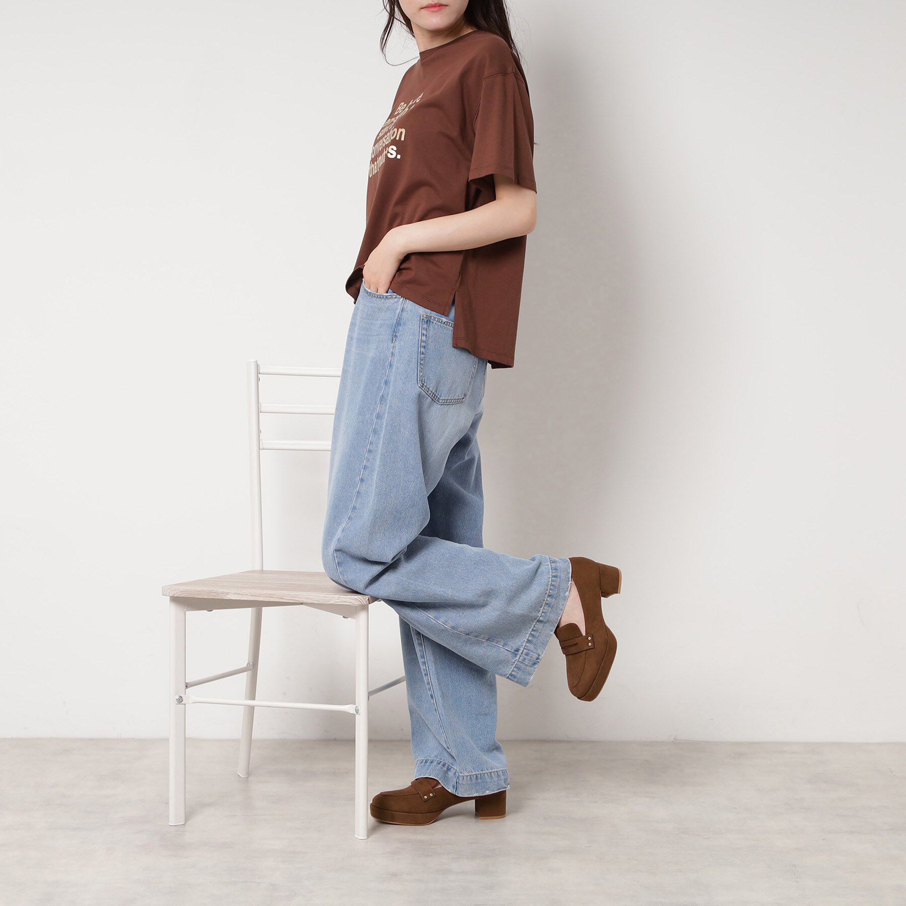 ESPERANZA「ヒールアップローファー」|パンプス|