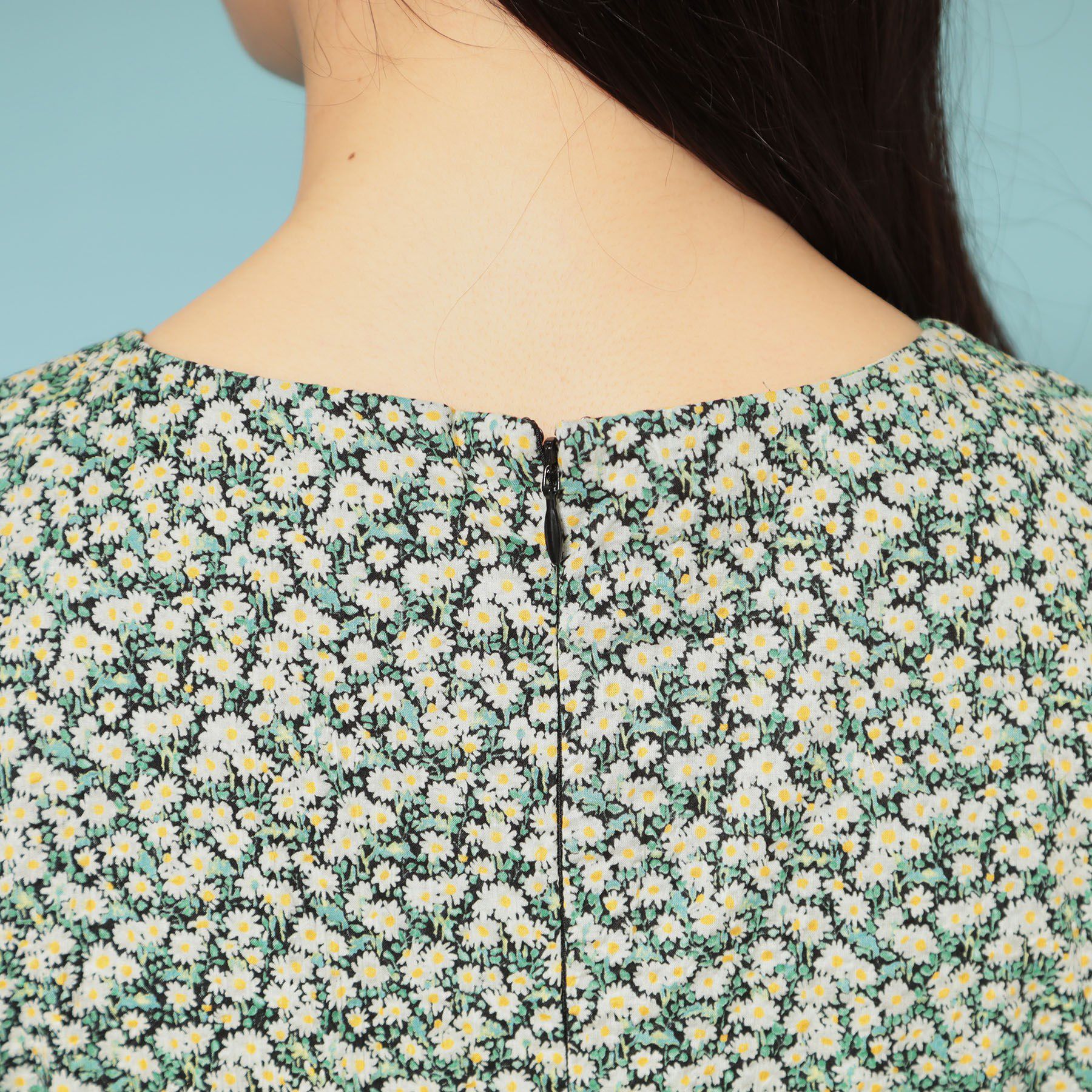 SunaUna「【花柄】パフスリーブワンピース」|ワンピース|