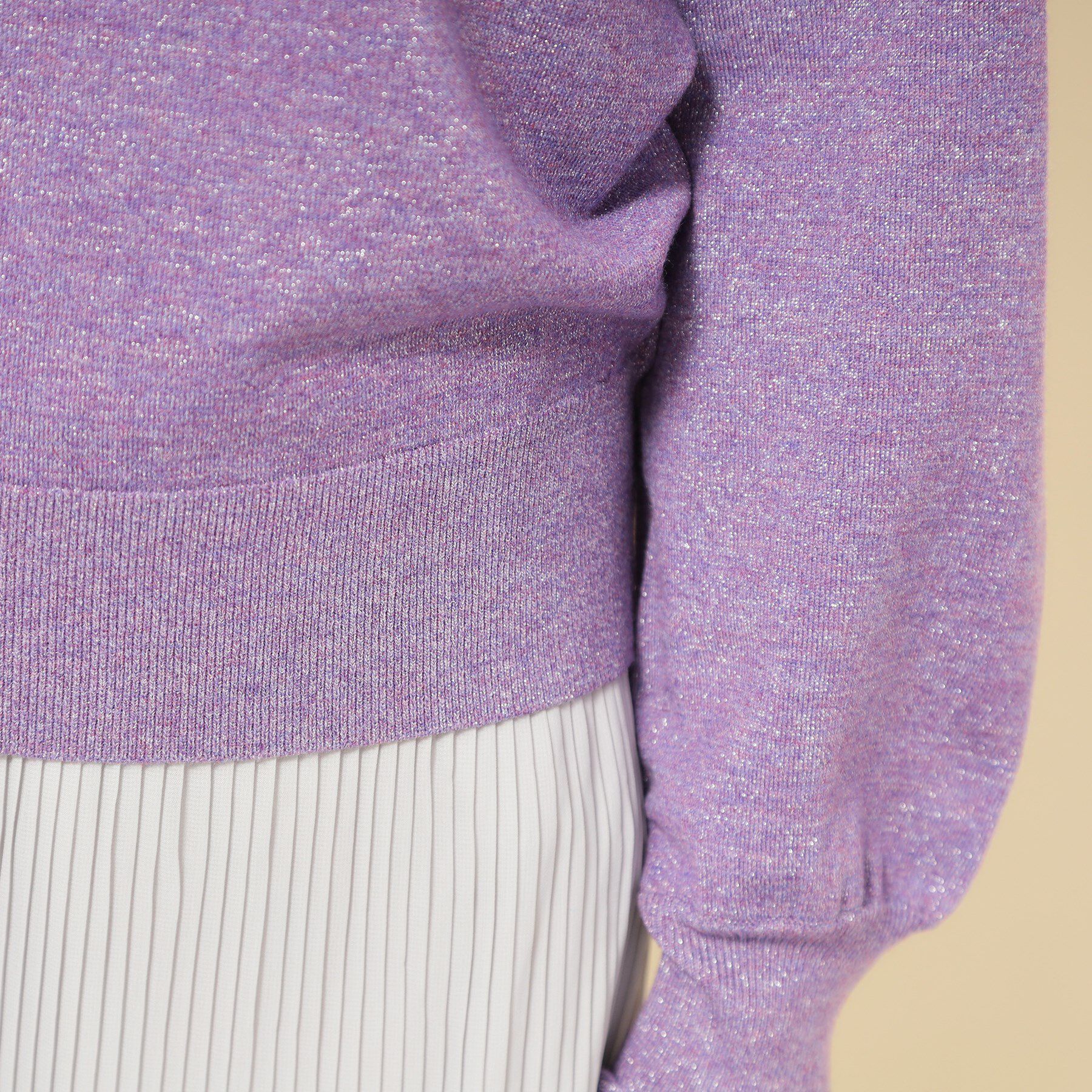 SunaUna「【SS～Lサイズ展開／6色展開】パール調ニット」|ニット・セーター|