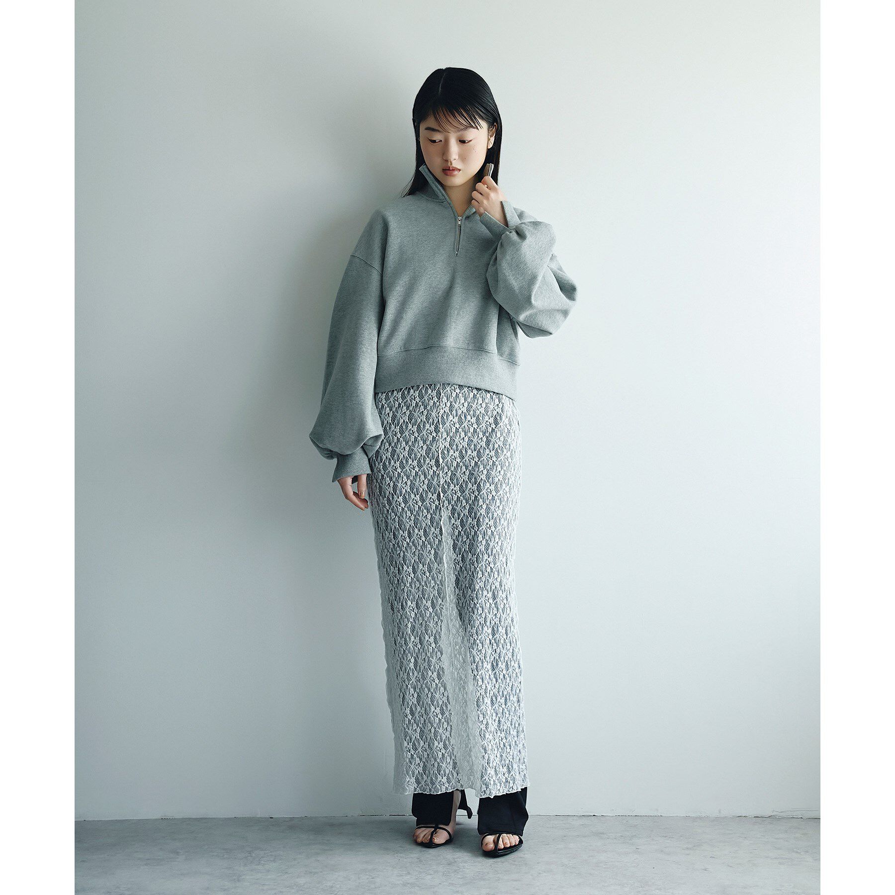 CODE A「puff zip sweat」|パーカー|